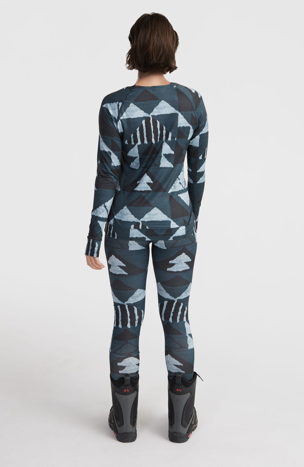 Baselayer Bottoms Blue Triangle Ikat