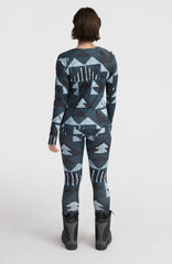 Baselayer Bottoms Blue Triangle Ikat