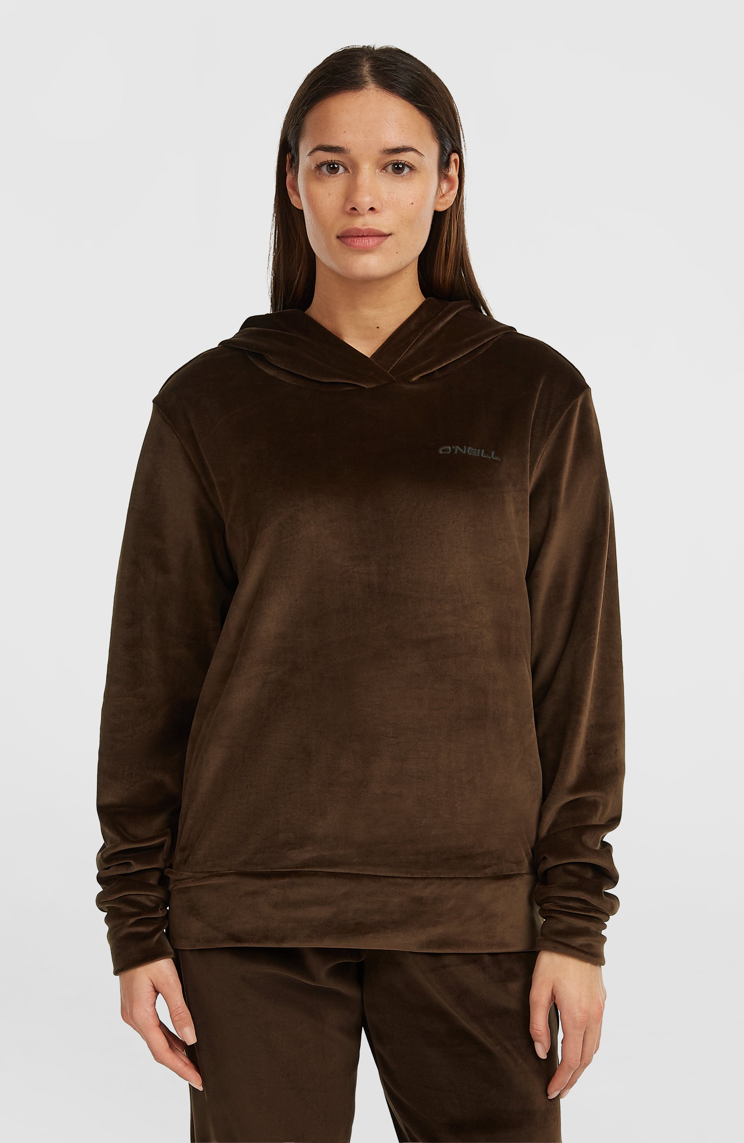 FWC'Cruz Velour Hoodie Coffee Bean
