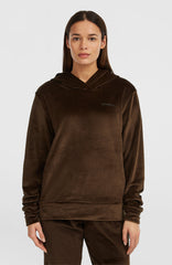 FWC'Cruz Velour Hoodie Coffee Bean