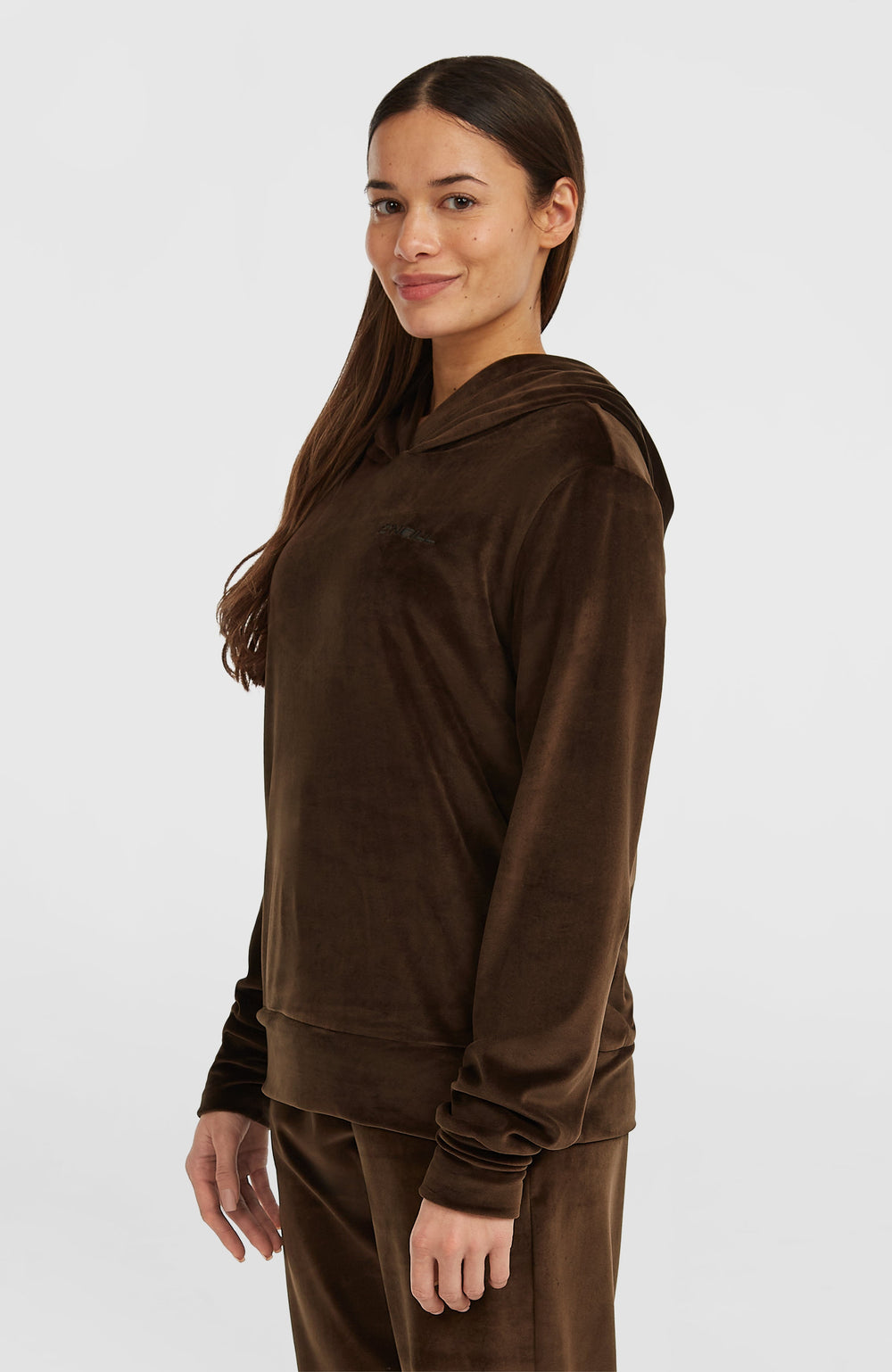 FWC'Cruz Velour Hoodie Coffee Bean