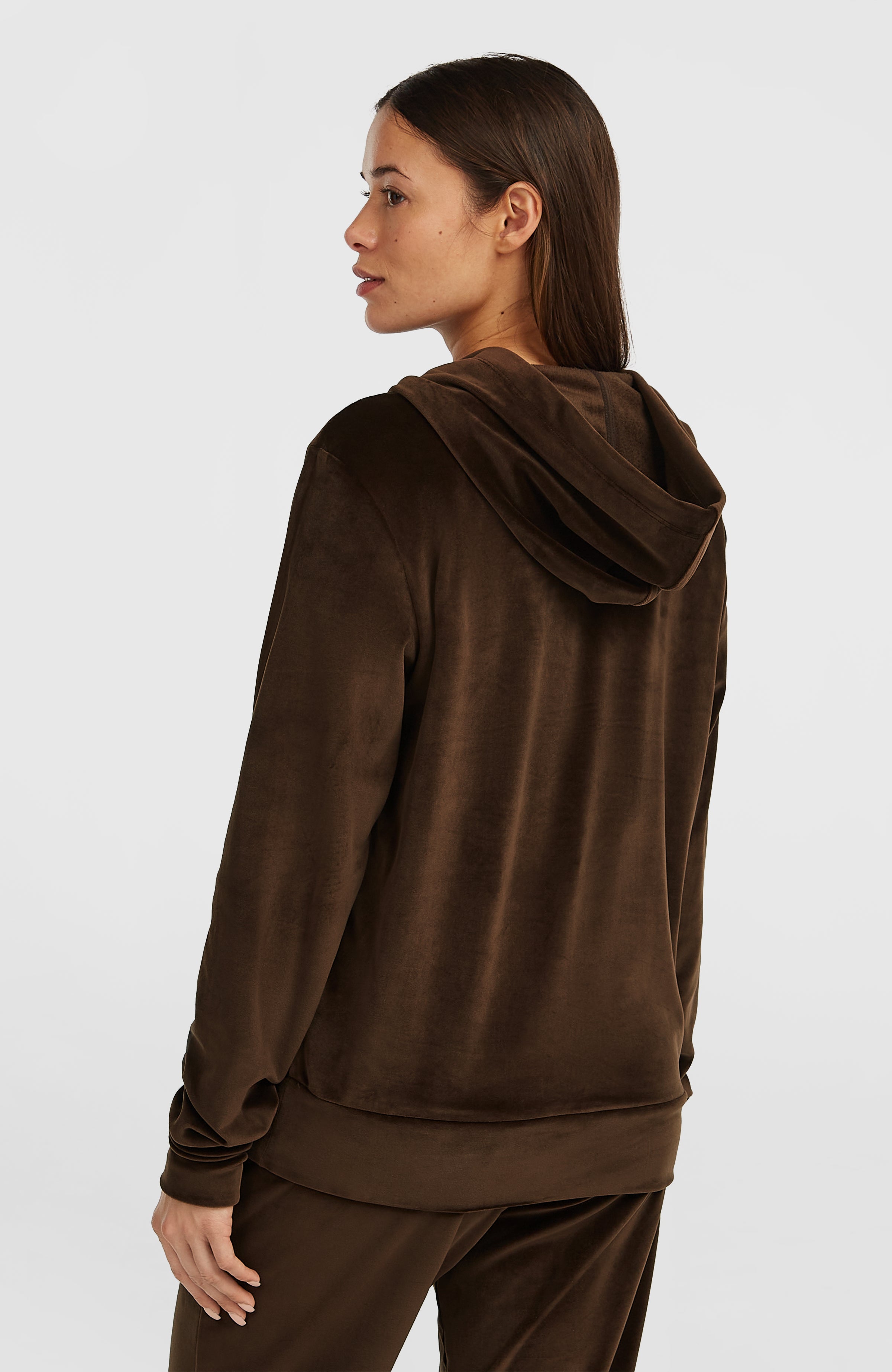FWC'Cruz Velour Hoodie Coffee Bean