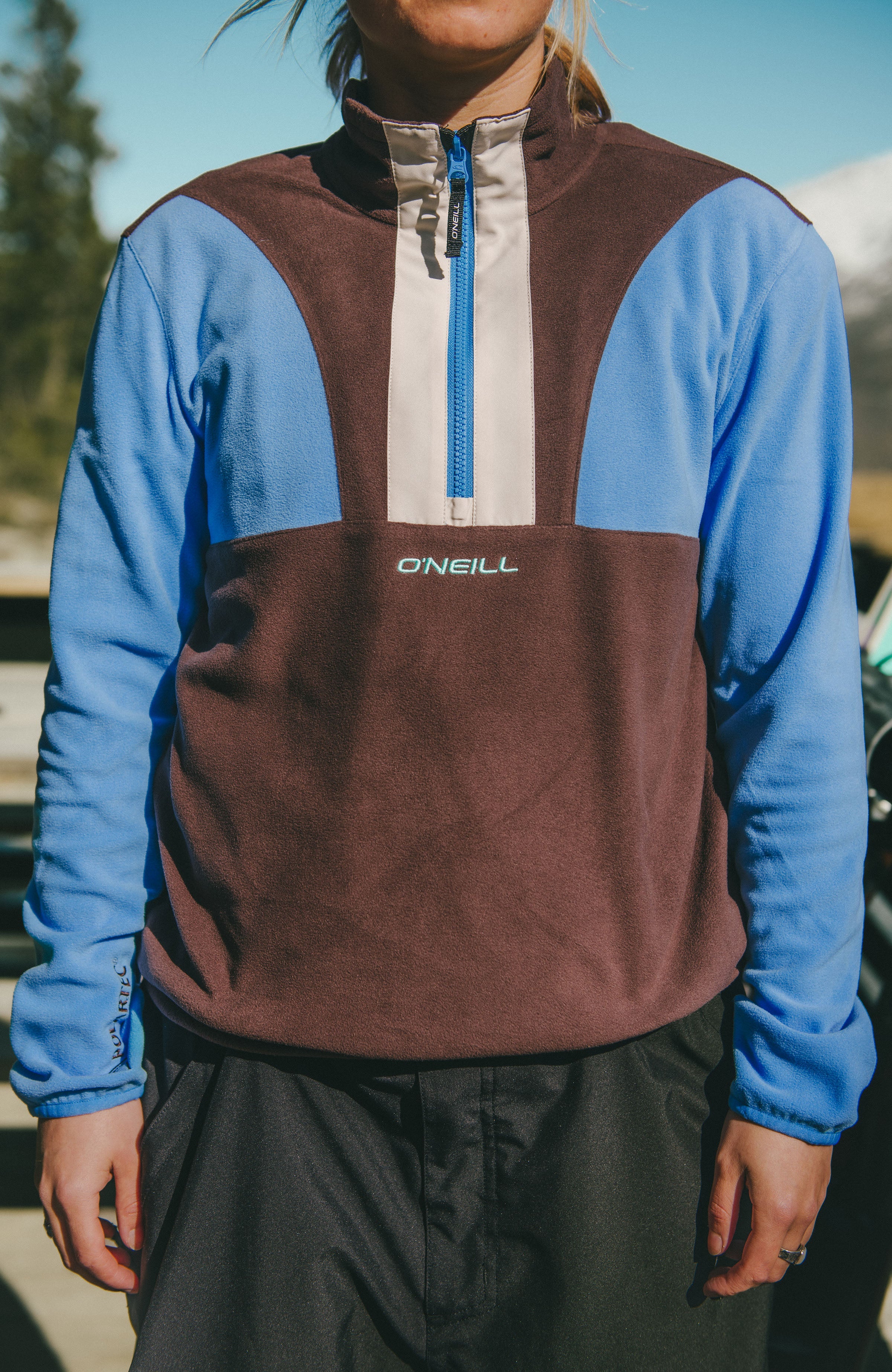 FWC'Cruz Triple Polartec® Half-Zip Fleece Blue Poppy Colour Block