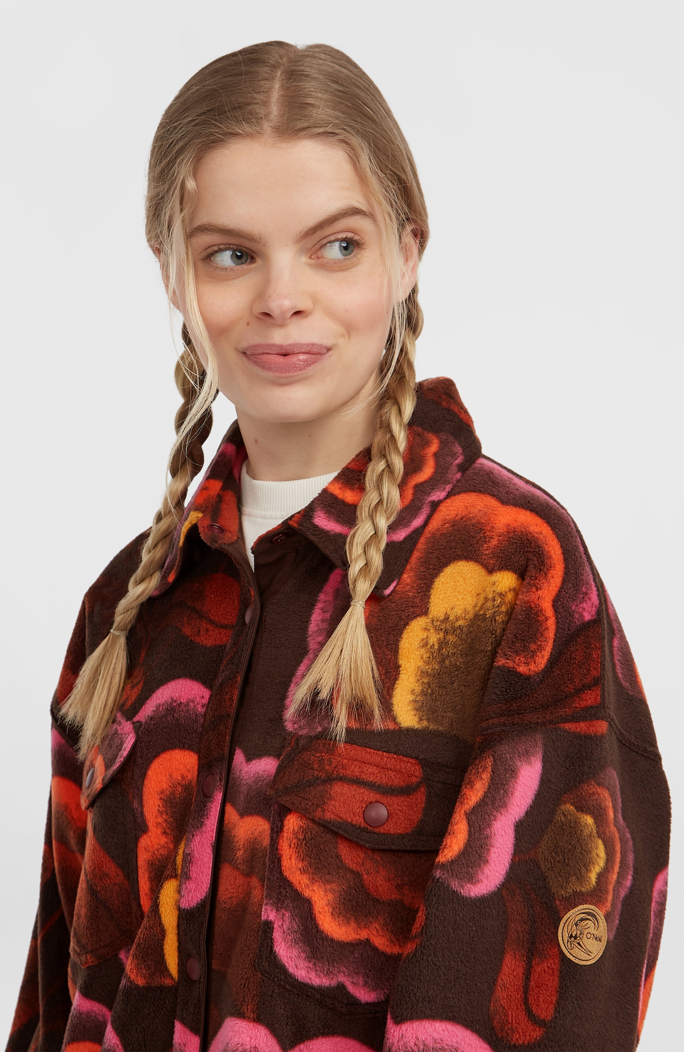 O'Riginals Superfleece Shirt Brown Originals Flower
