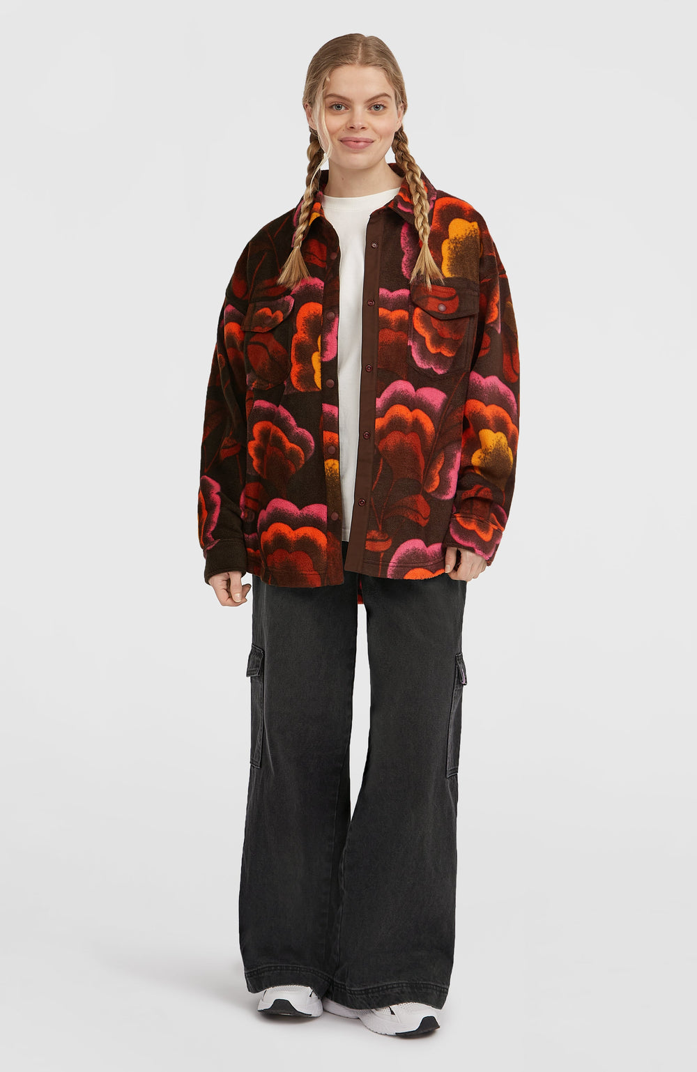 O'Riginals Superfleece Shirt Brown Originals Flower