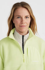 High-Pile Full-Zip Fleece Lime Wash