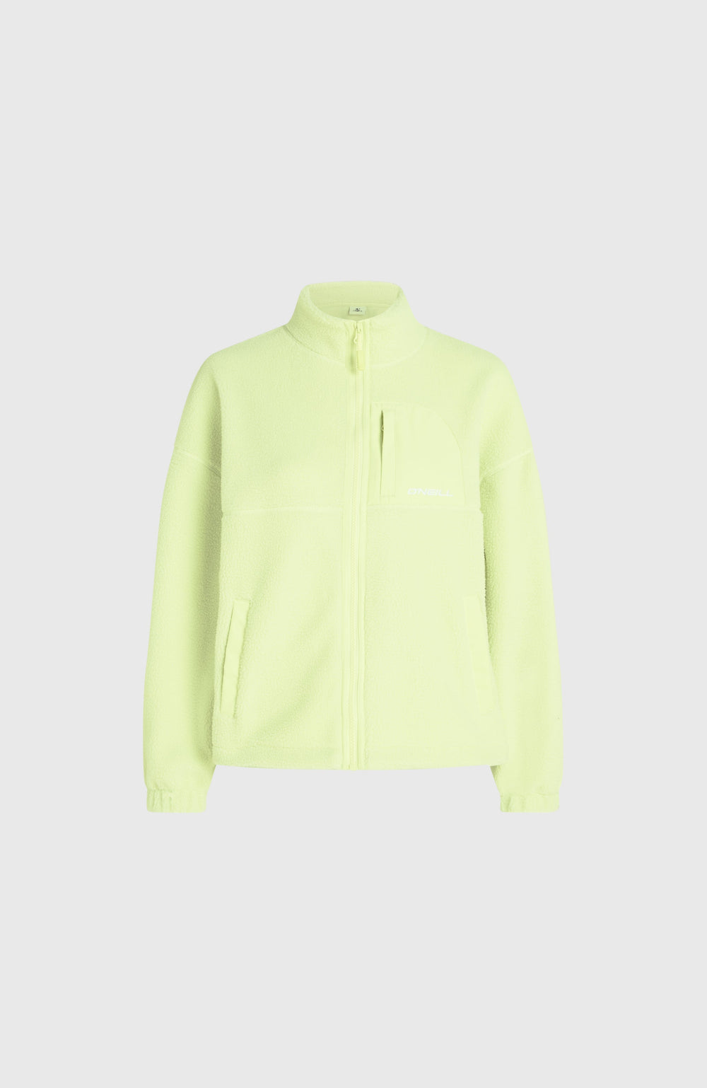 High-Pile Full-Zip Fleece Lime Wash