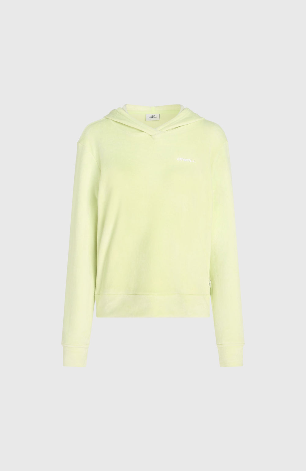 Velour Hoodie Fleece Lime Wash