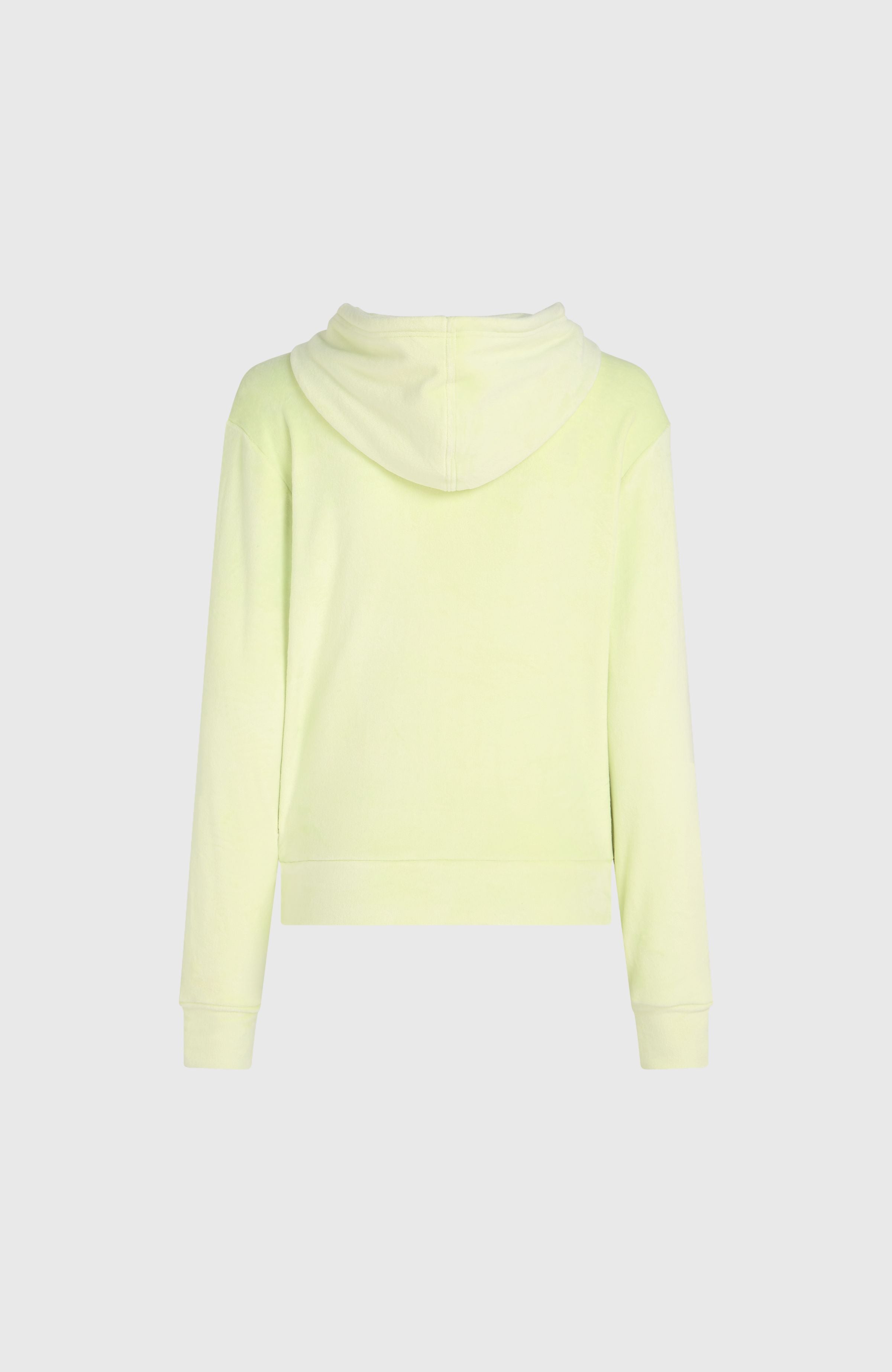 Velour Hoodie Fleece Lime Wash