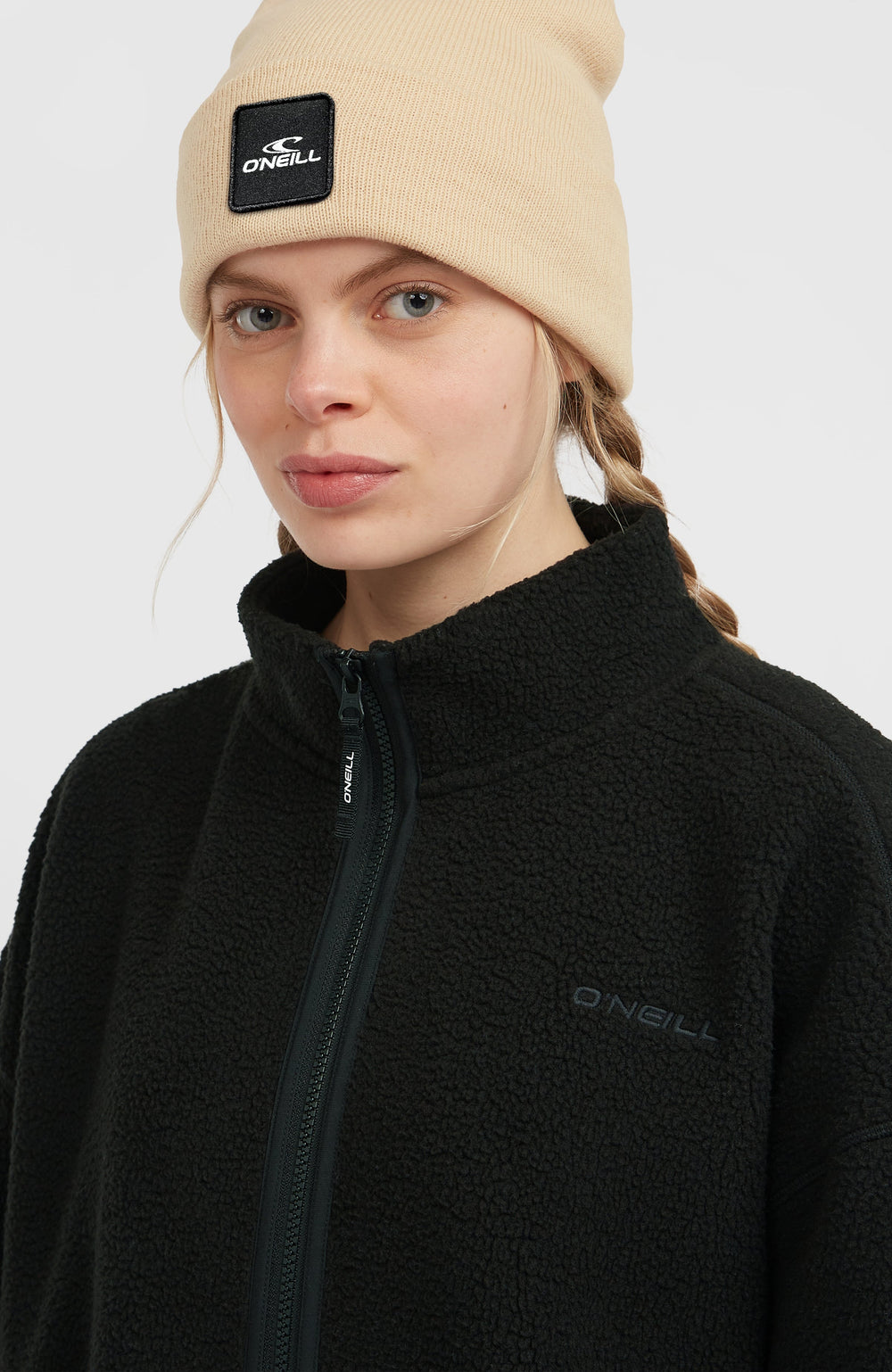 Must-Have High-Pile Full-Zip Fleece Black Out