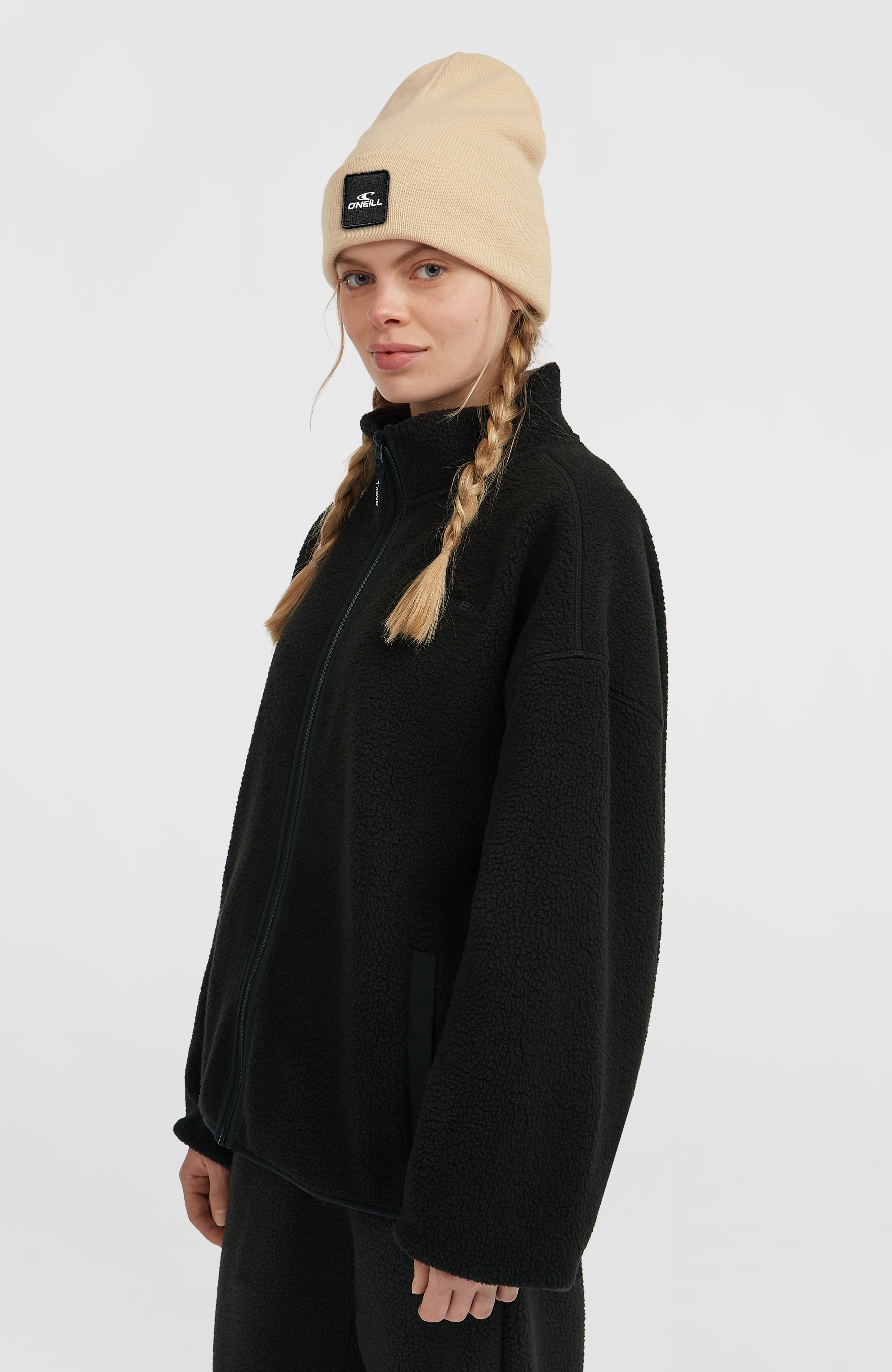 Must-Have High-Pile Full-Zip Fleece Black Out