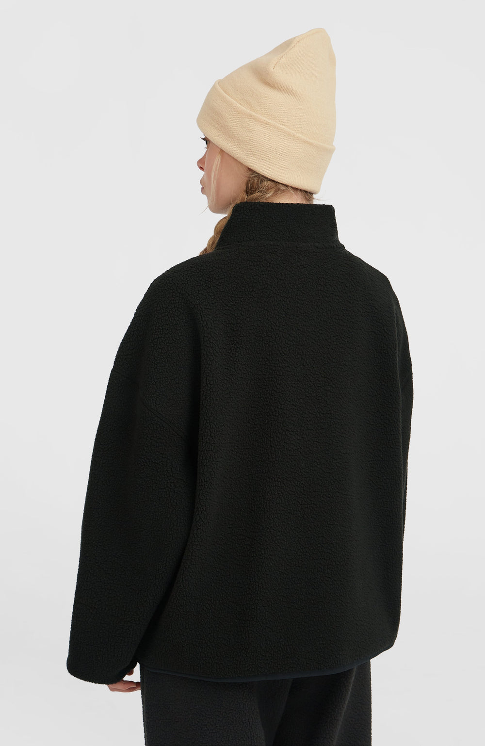 Must-Have High-Pile Full-Zip Fleece Black Out