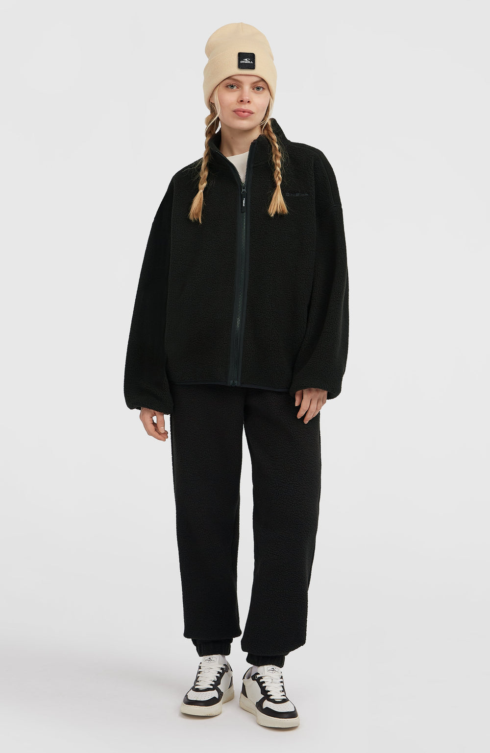 Must-Have High-Pile Full-Zip Fleece Black Out