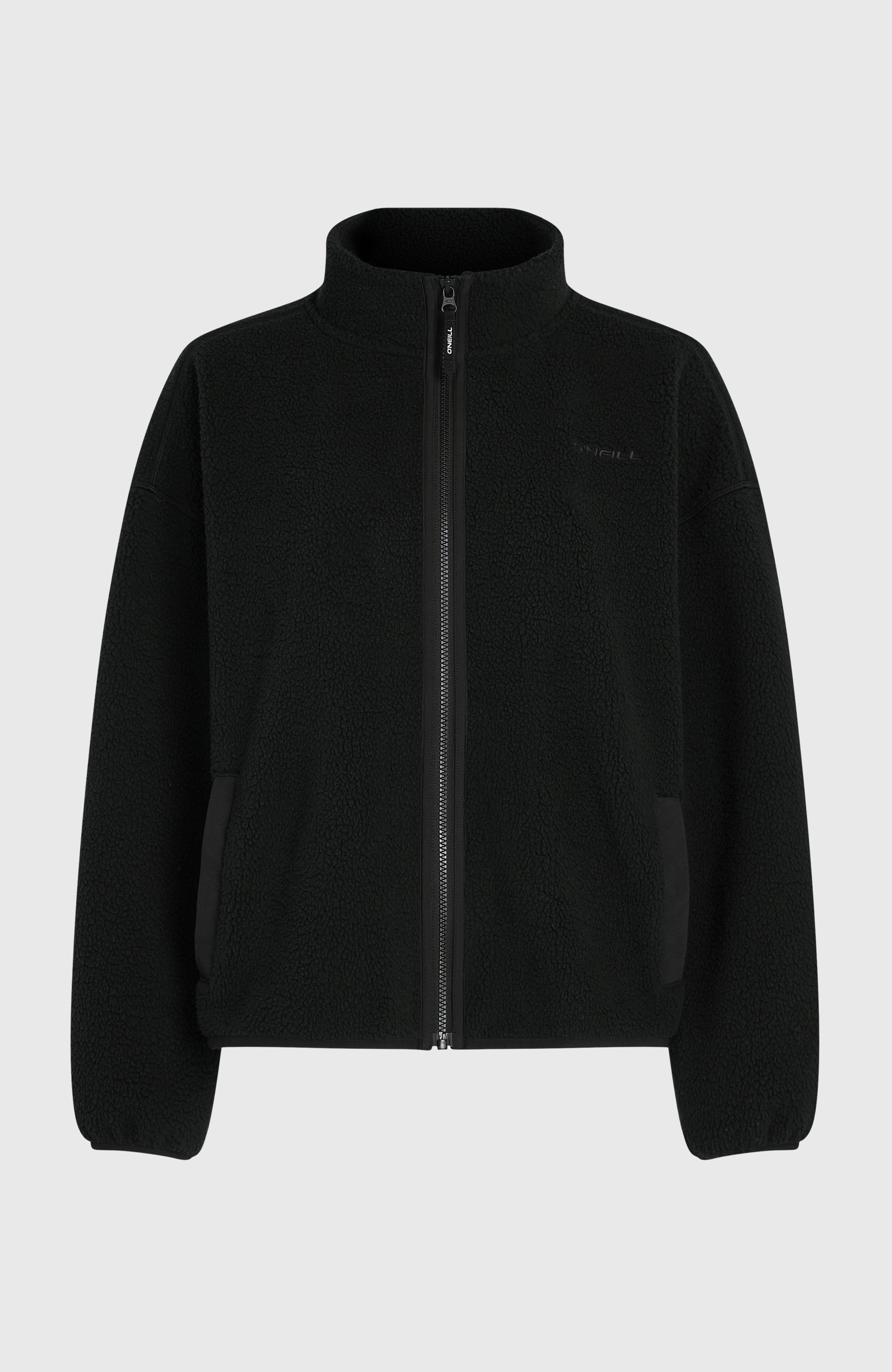Must-Have High-Pile Full-Zip Fleece Black Out