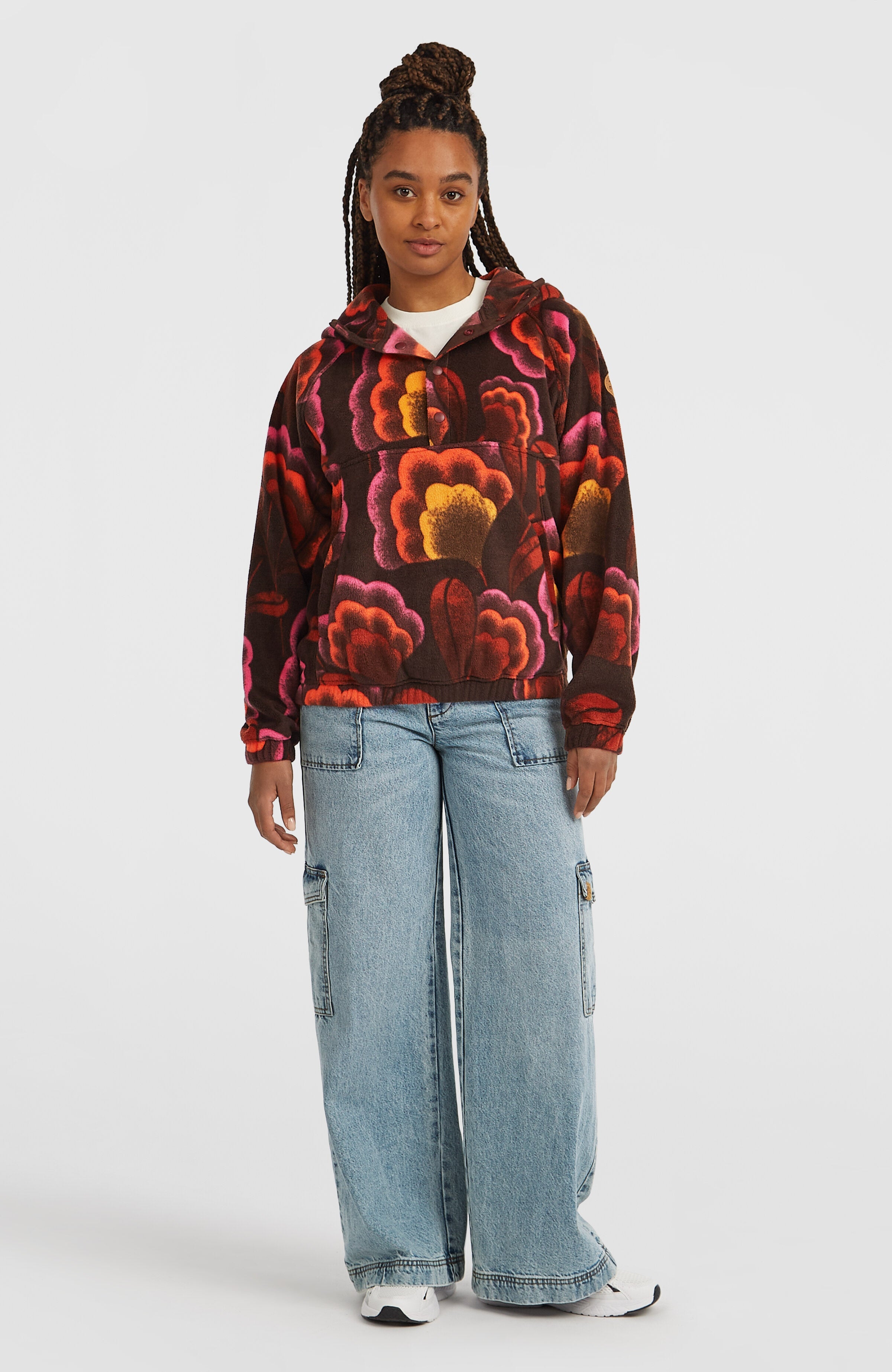 O'Riginals Superfleece Hoodie Brown Originals Flower