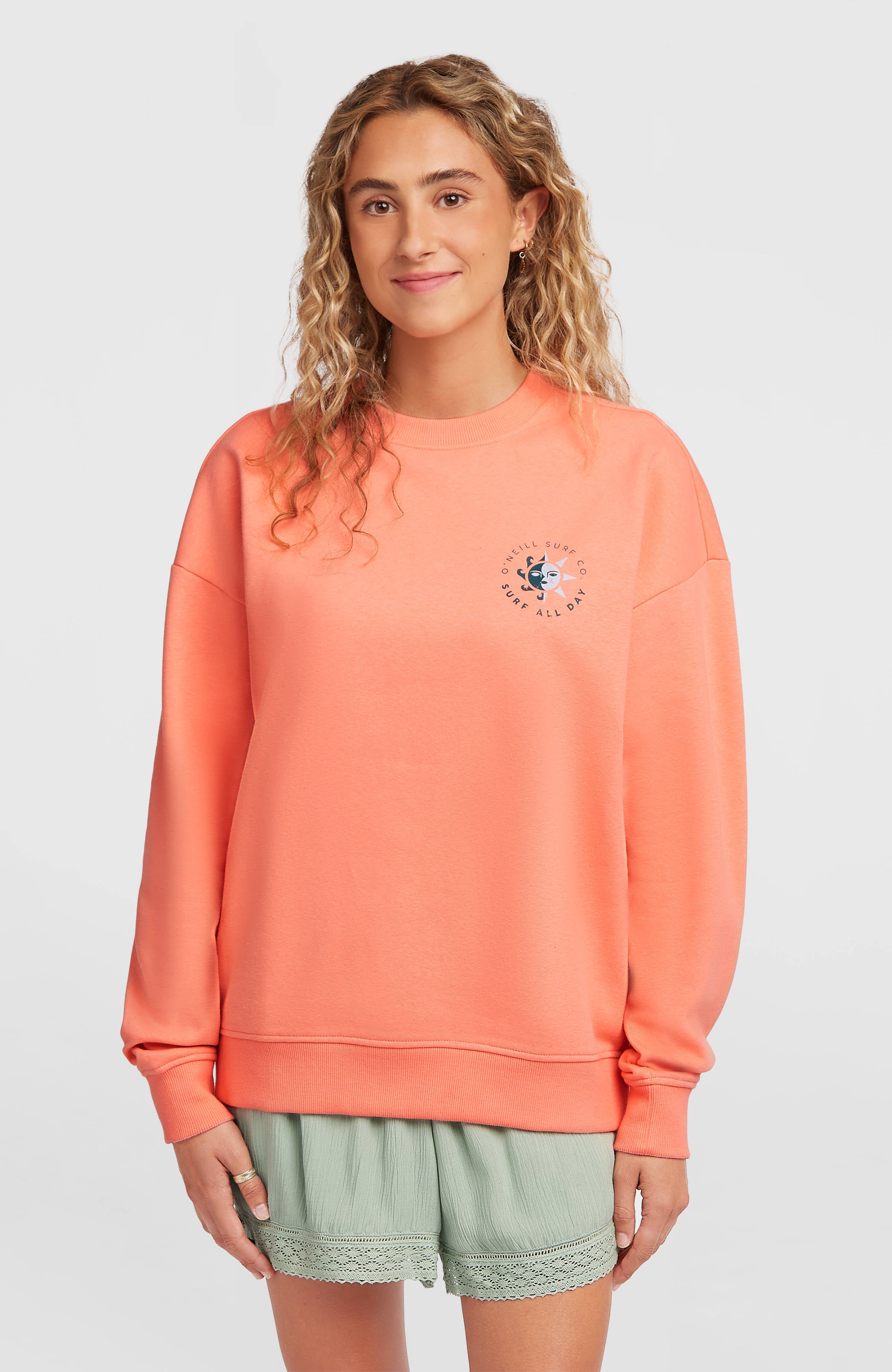 Summer Musthave Crewneck Sweatshirt Funky Peach
