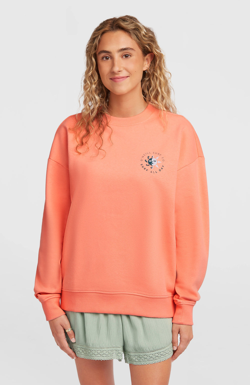 Summer Musthave Crewneck Sweatshirt Funky Peach