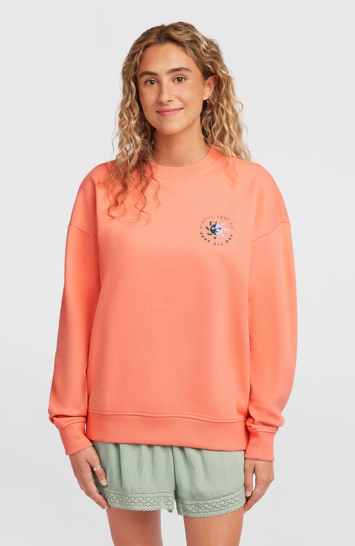Summer Musthave Crewneck Sweatshirt Funky Peach