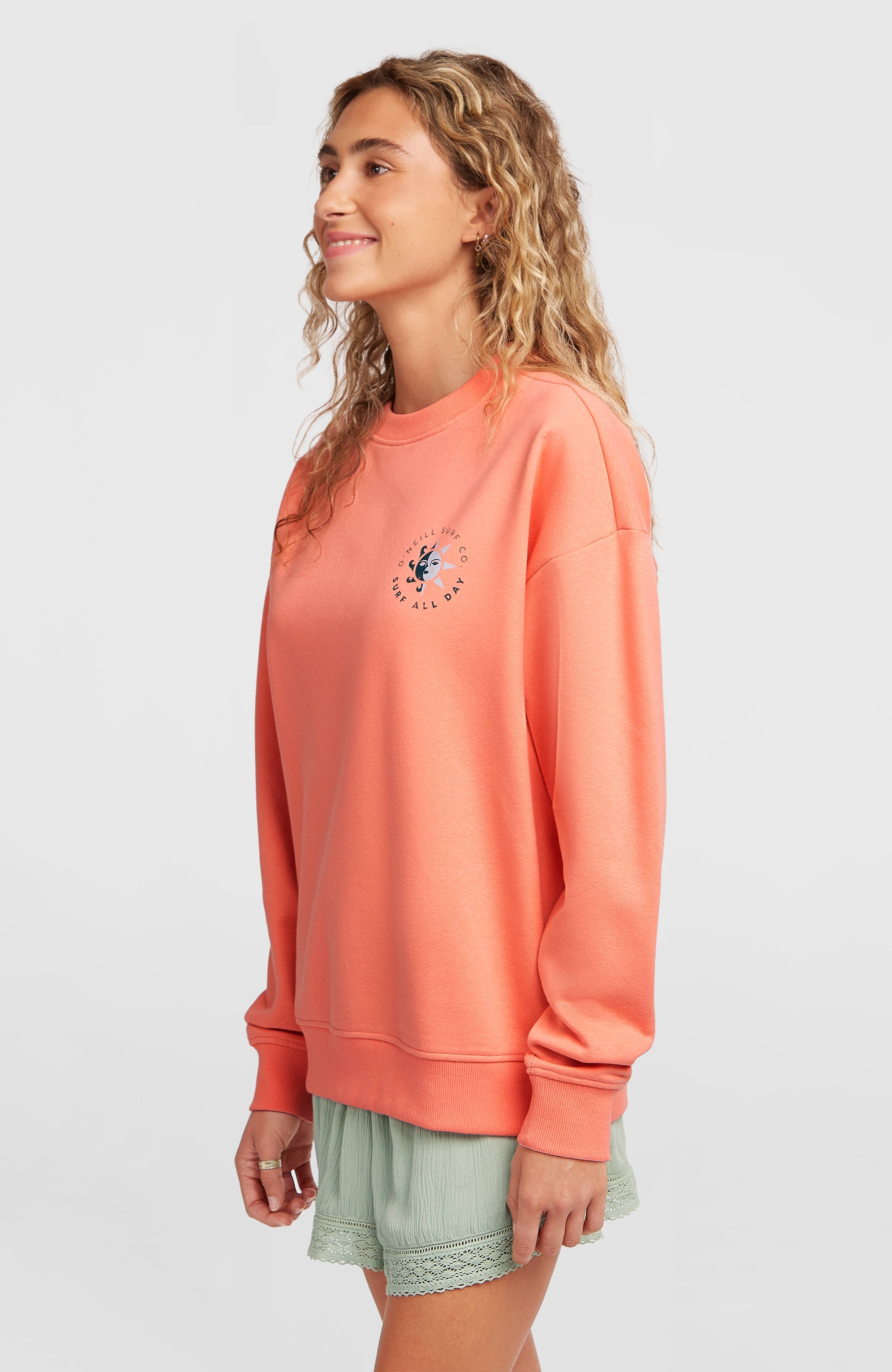 Summer Musthave Crewneck Sweatshirt Funky Peach