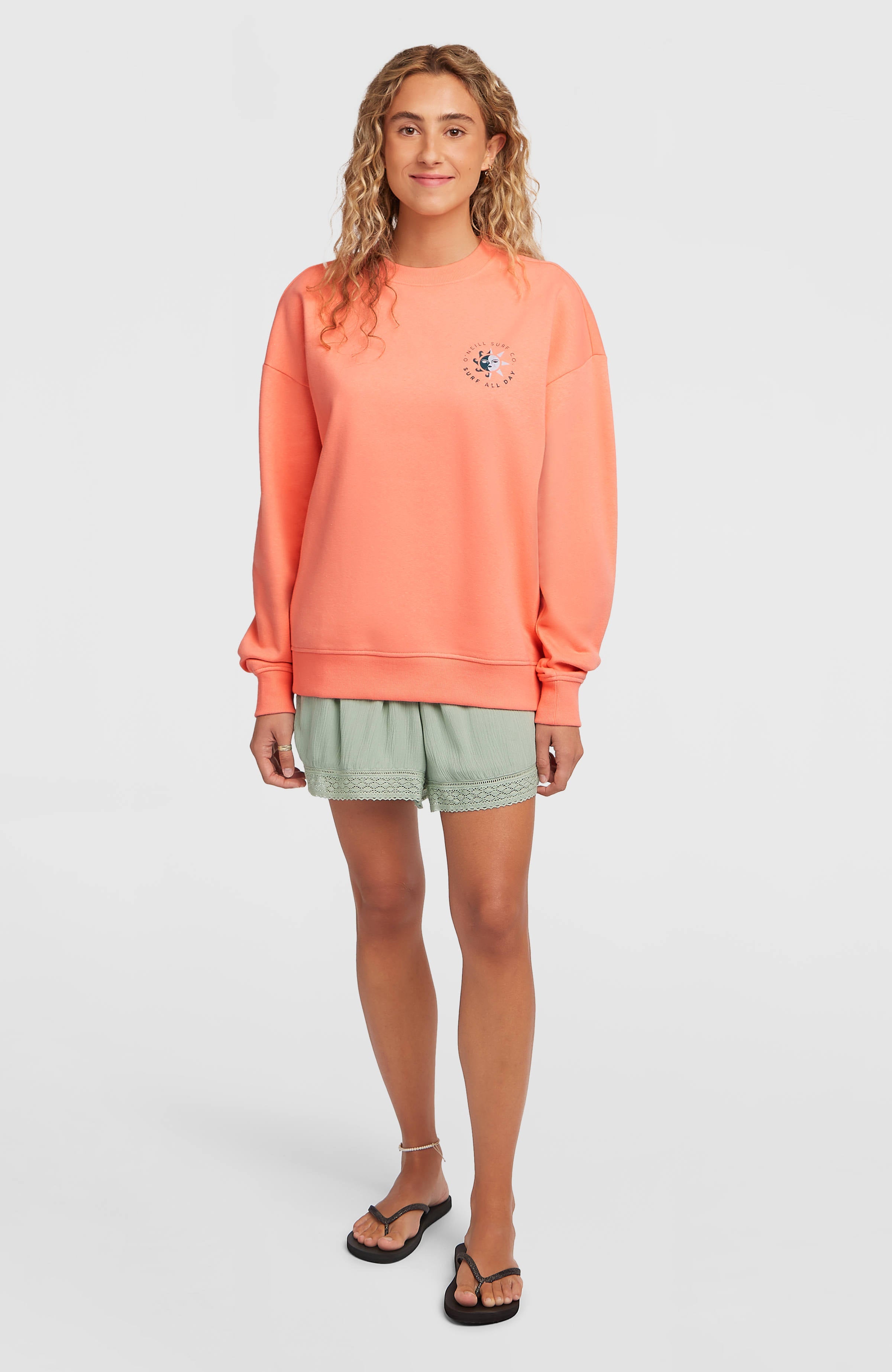 Summer Musthave Crewneck Sweatshirt Funky Peach