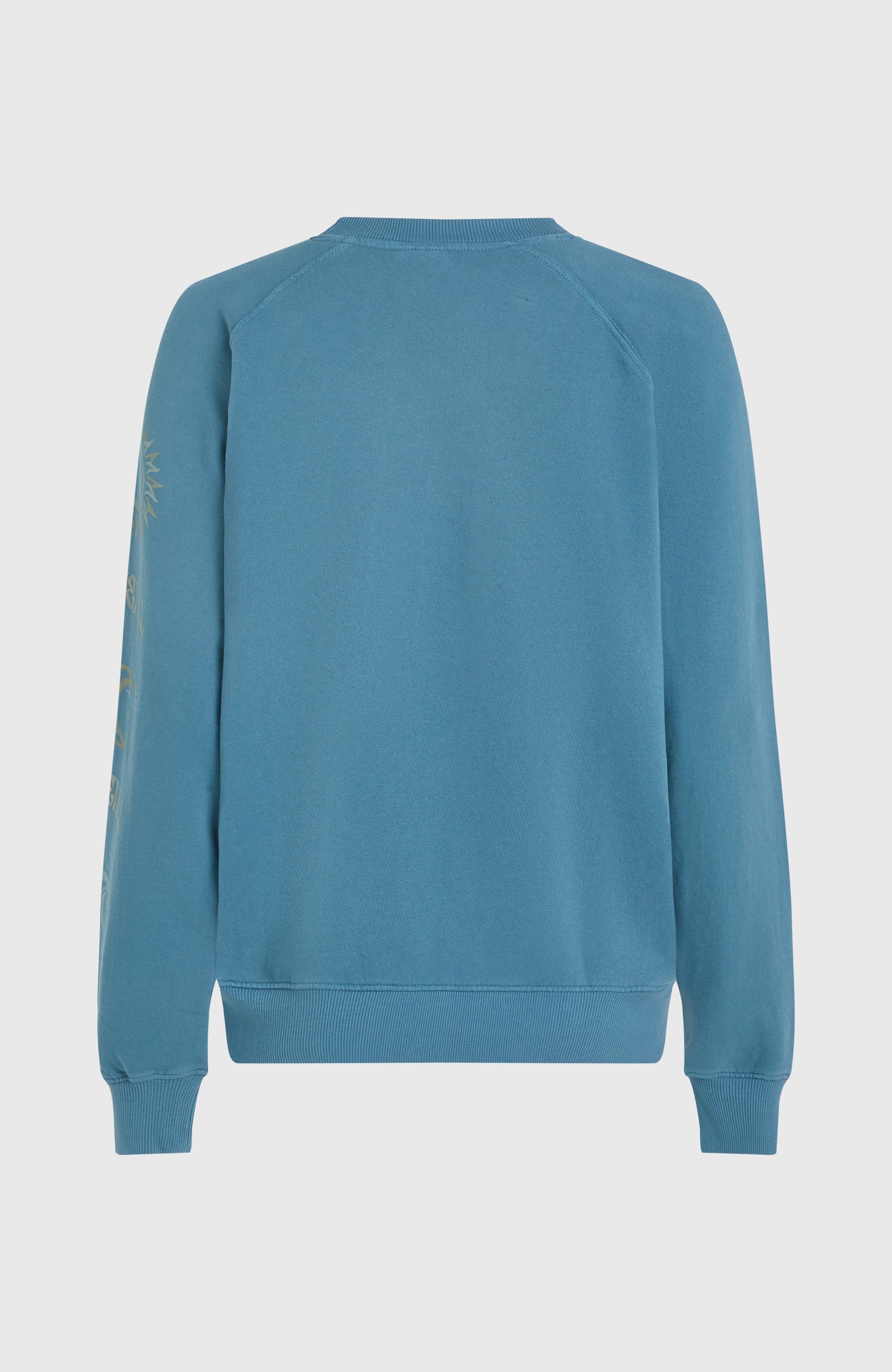 Beach Vintage Crew Sweatshirt Copen Blue
