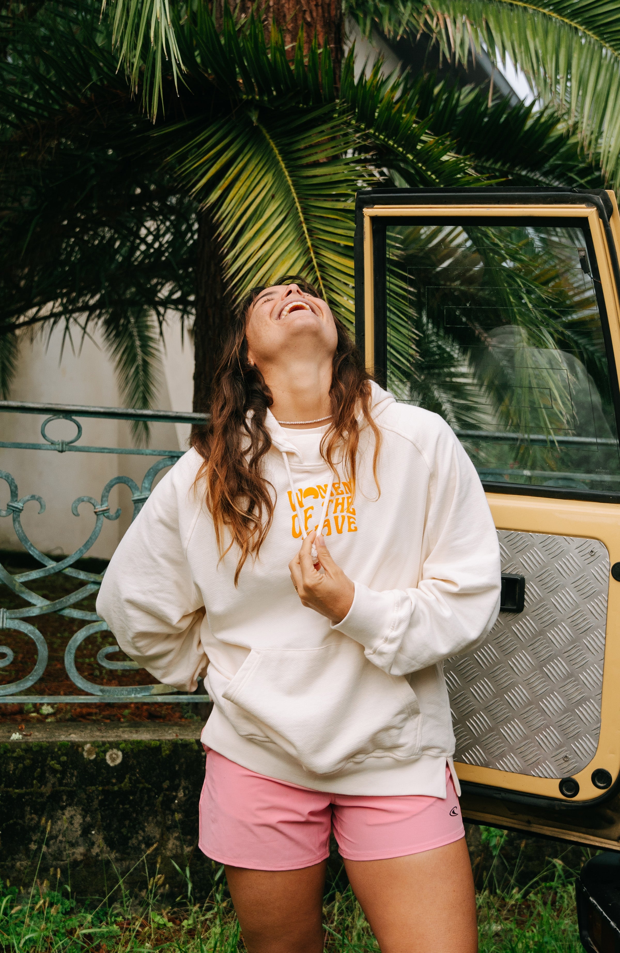 Women Of The Wave Hoodie Dusty Vanilla