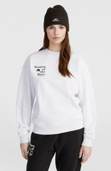Women of the Wave Crew Sweatshirt White Melange