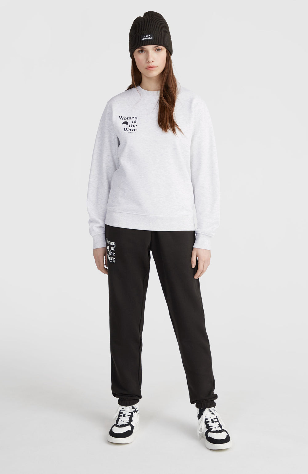 Women of the Wave Crew Sweatshirt White Melange