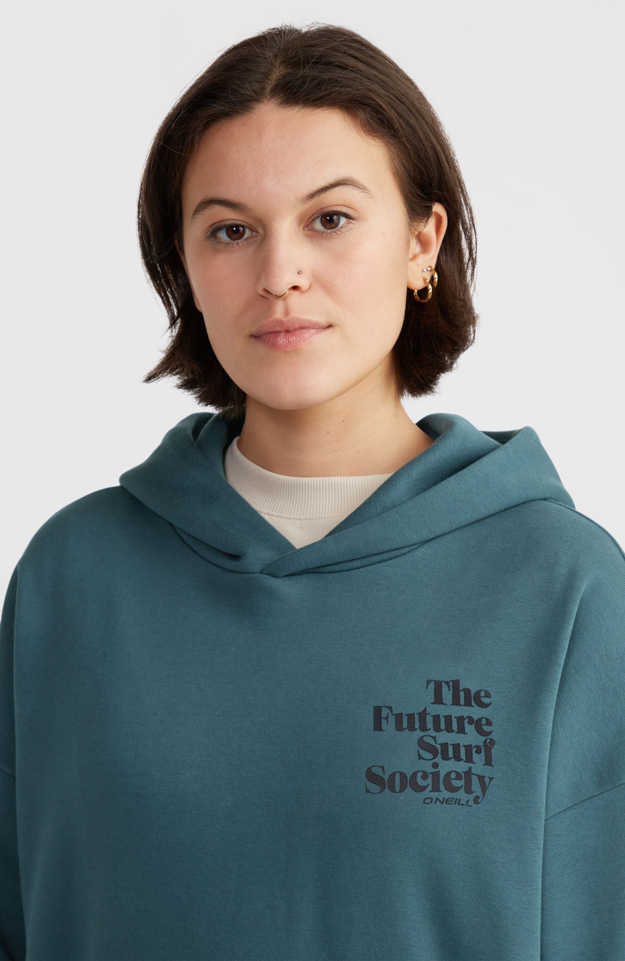 Future Surf Society Hoodie Alma Steel