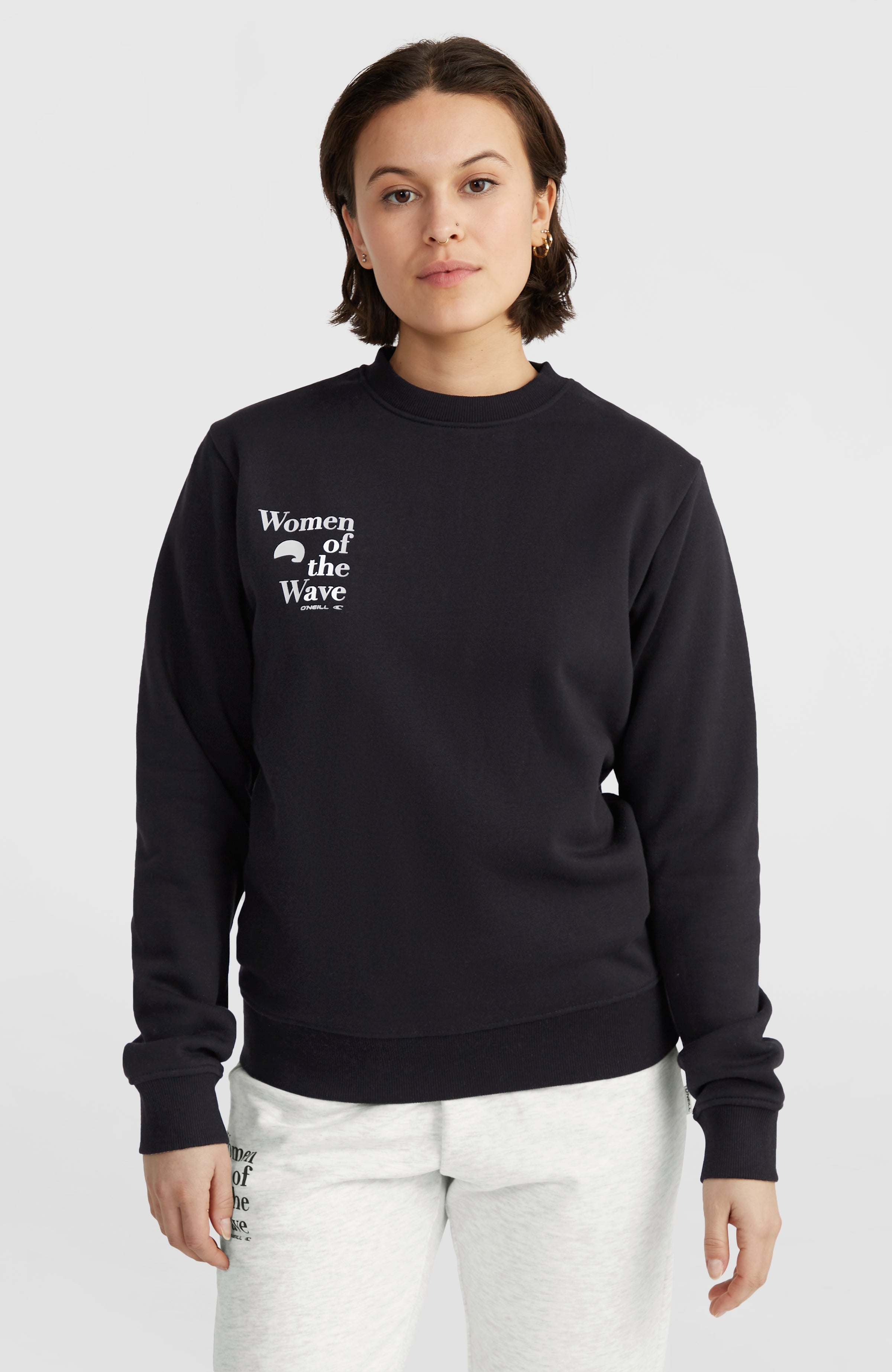 Women of the Wave Crew Sweatshirt Black Out
