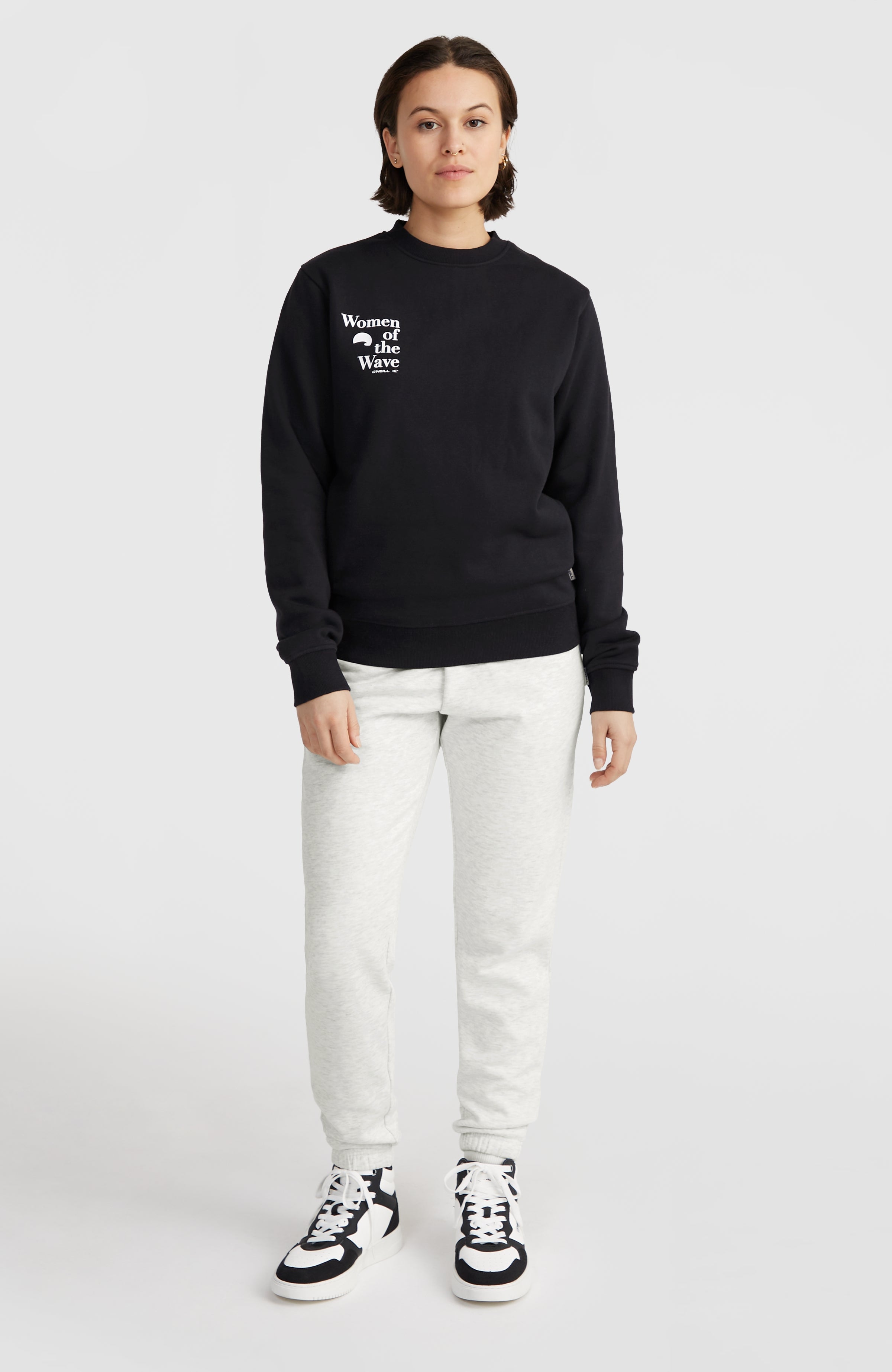 Women of the Wave Crew Sweatshirt Black Out