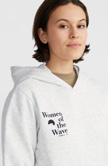 Women of the Wave Hoodie White Melange
