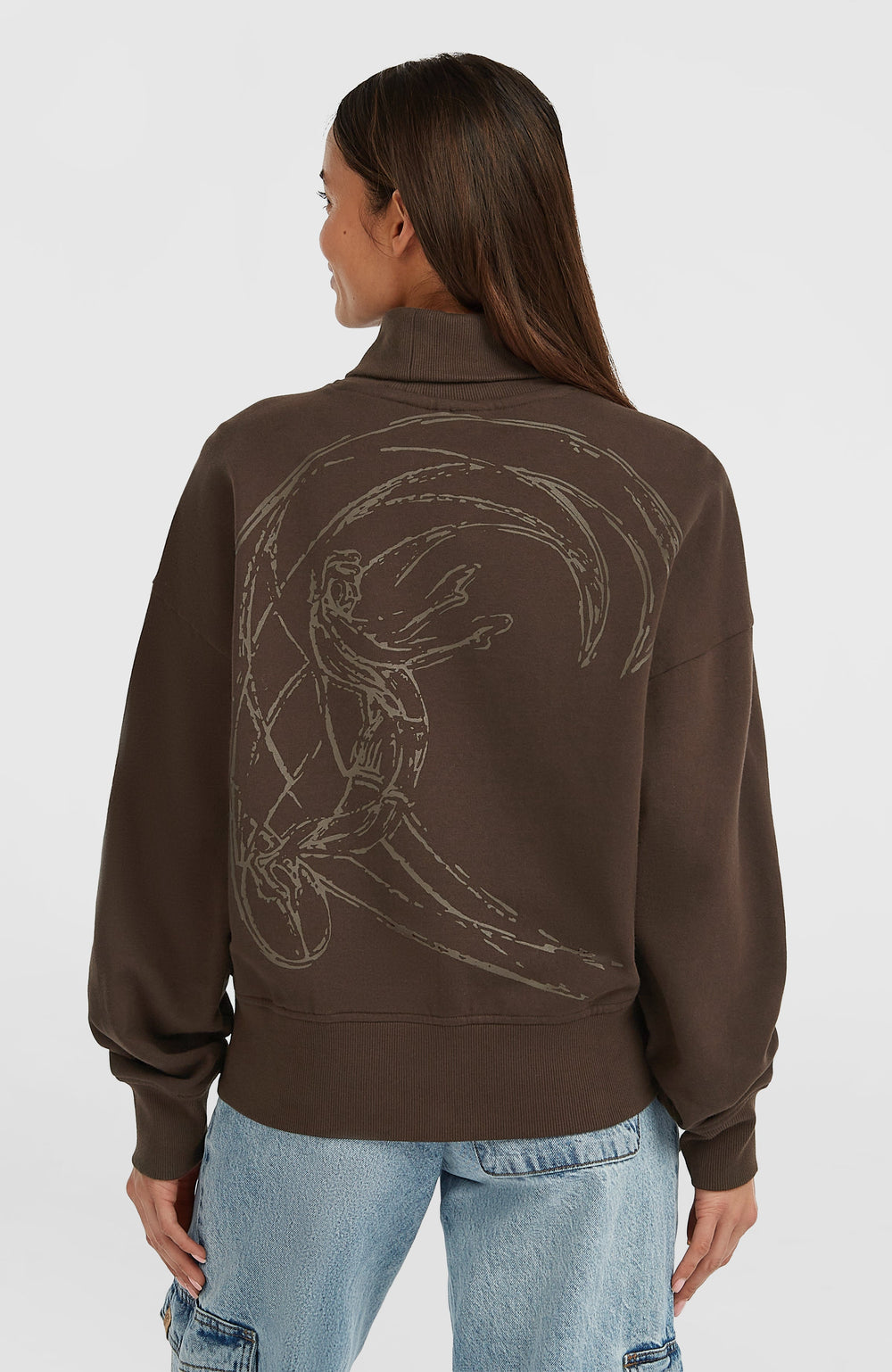 O'Riginals High-Neck Crew Sweatshirt Coffee Bean