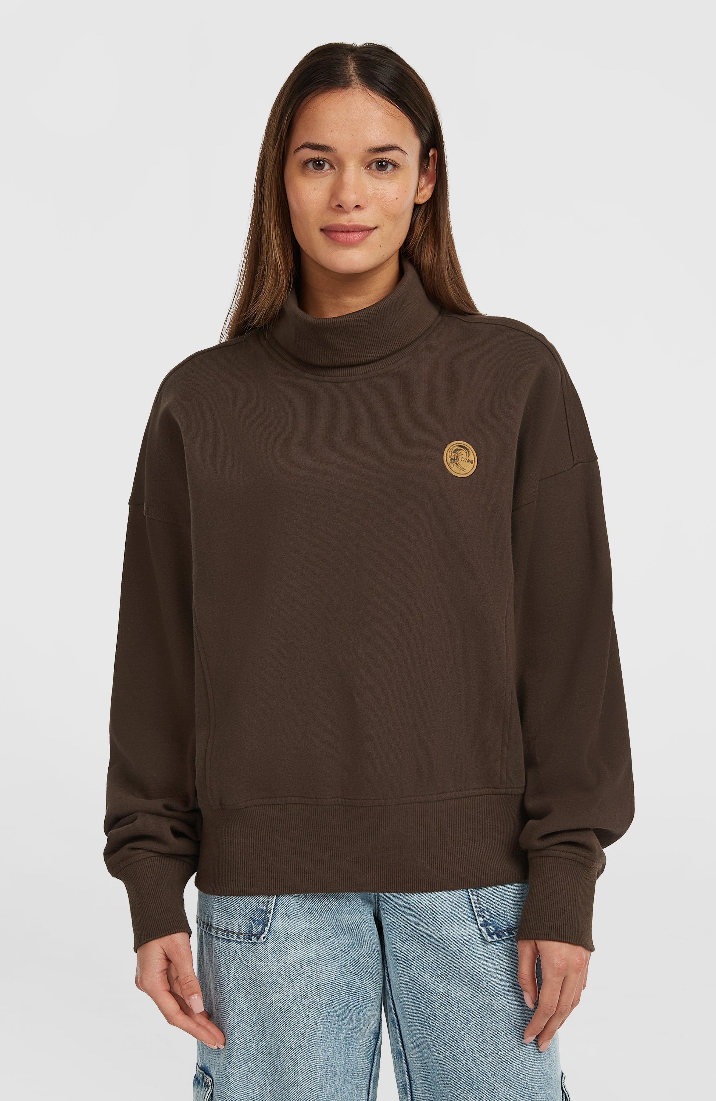 O'Riginals High-Neck Crew Sweatshirt Coffee Bean