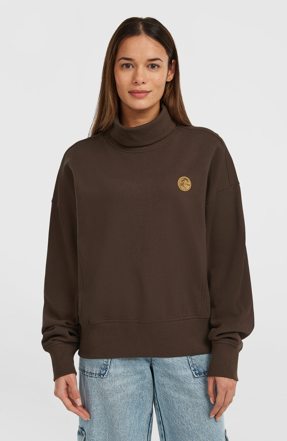 O'Riginals High-Neck Crew Sweatshirt Coffee Bean