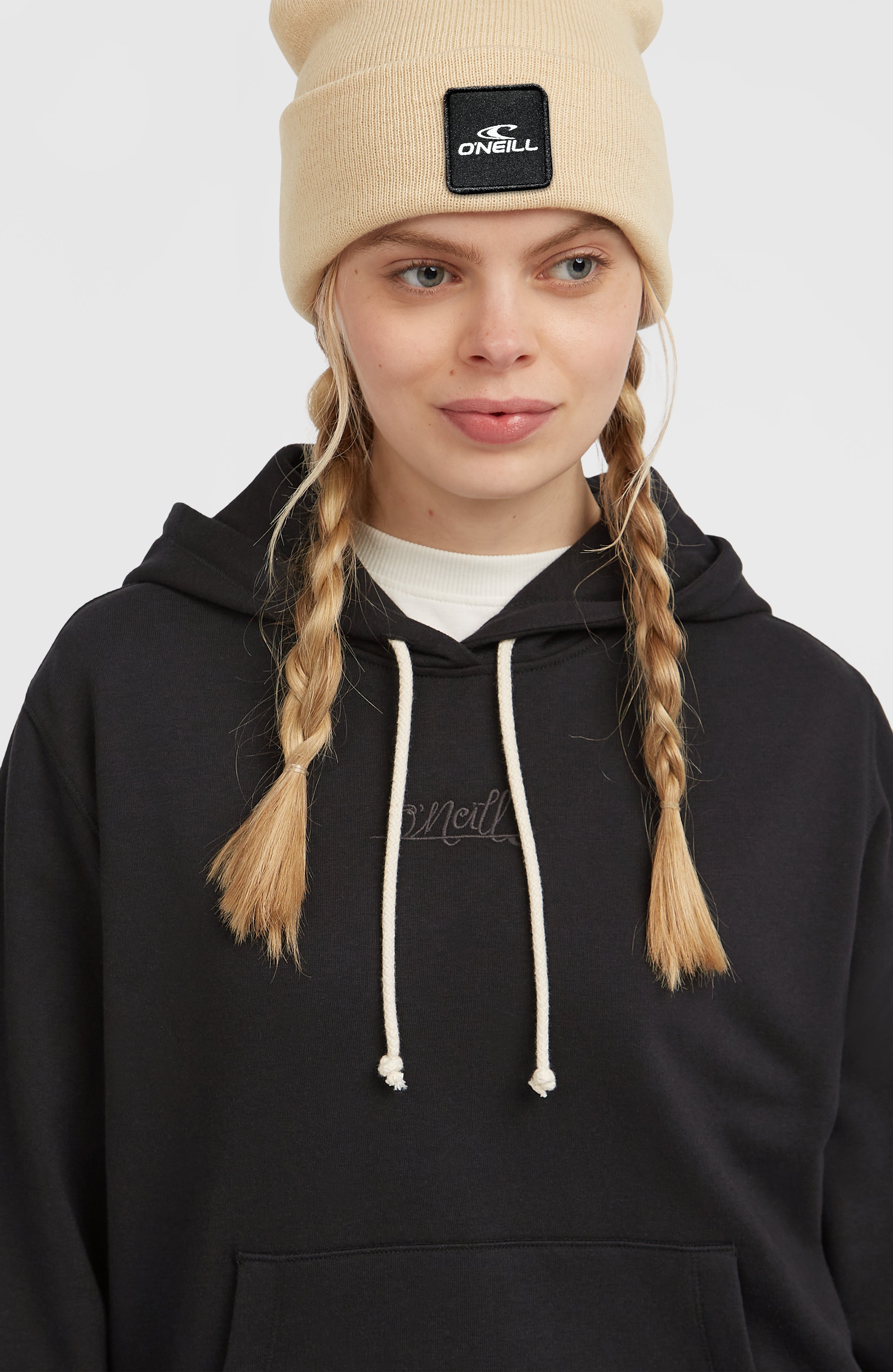 Essentials Script Hoodie Black Out
