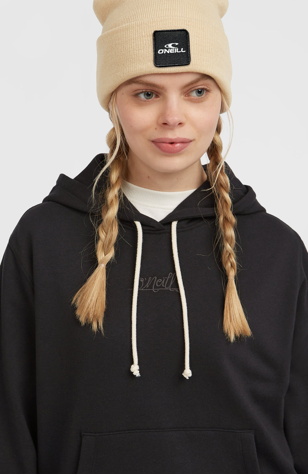 Essentials Script Hoodie Black Out