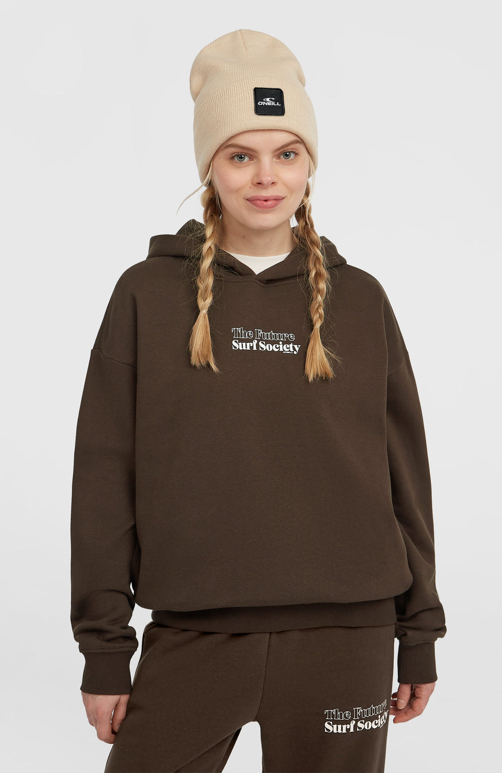 Future Surf Society Hoodie Coffee Bean