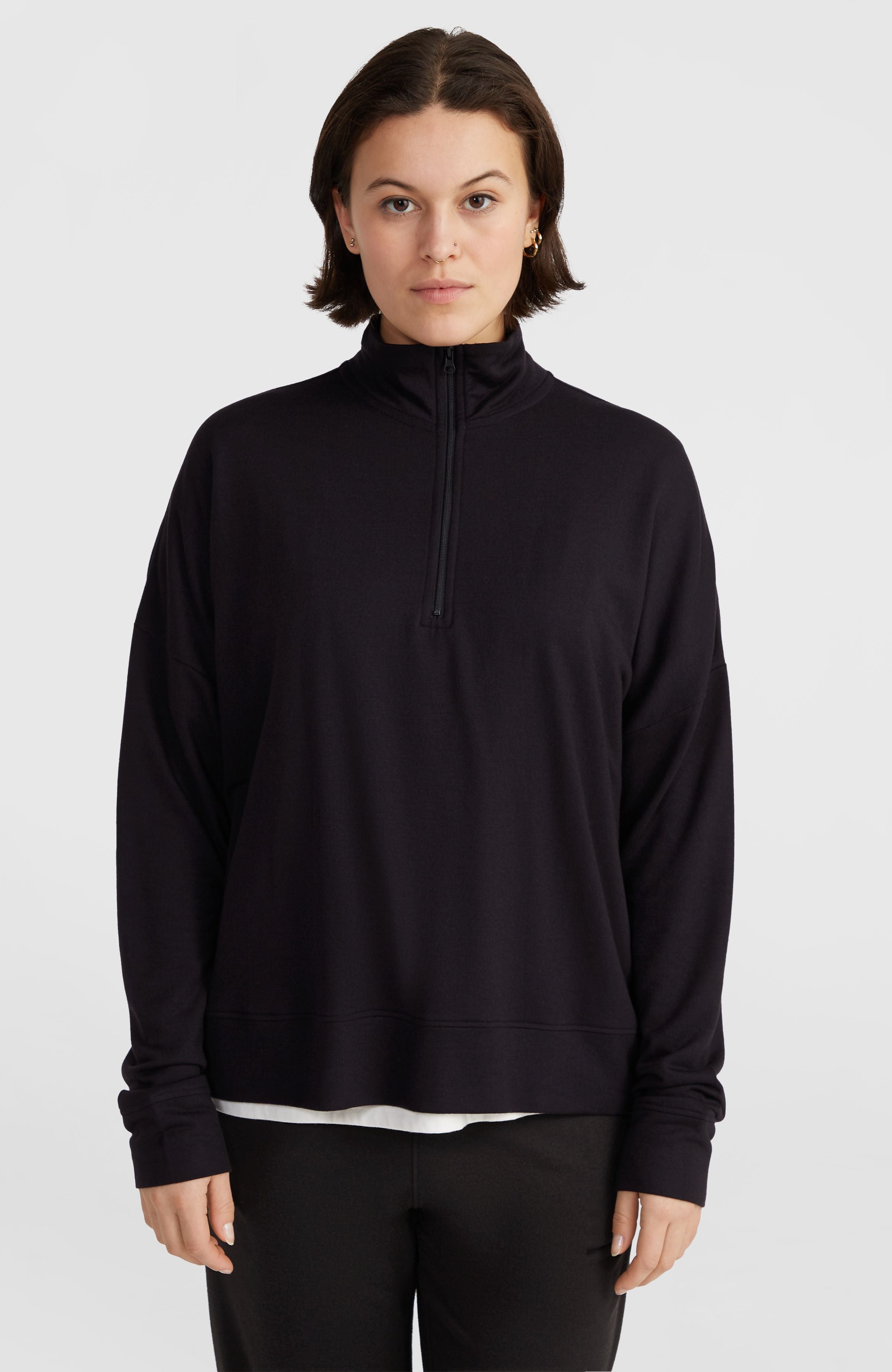 Half-Zip Sweatshirt Black Out