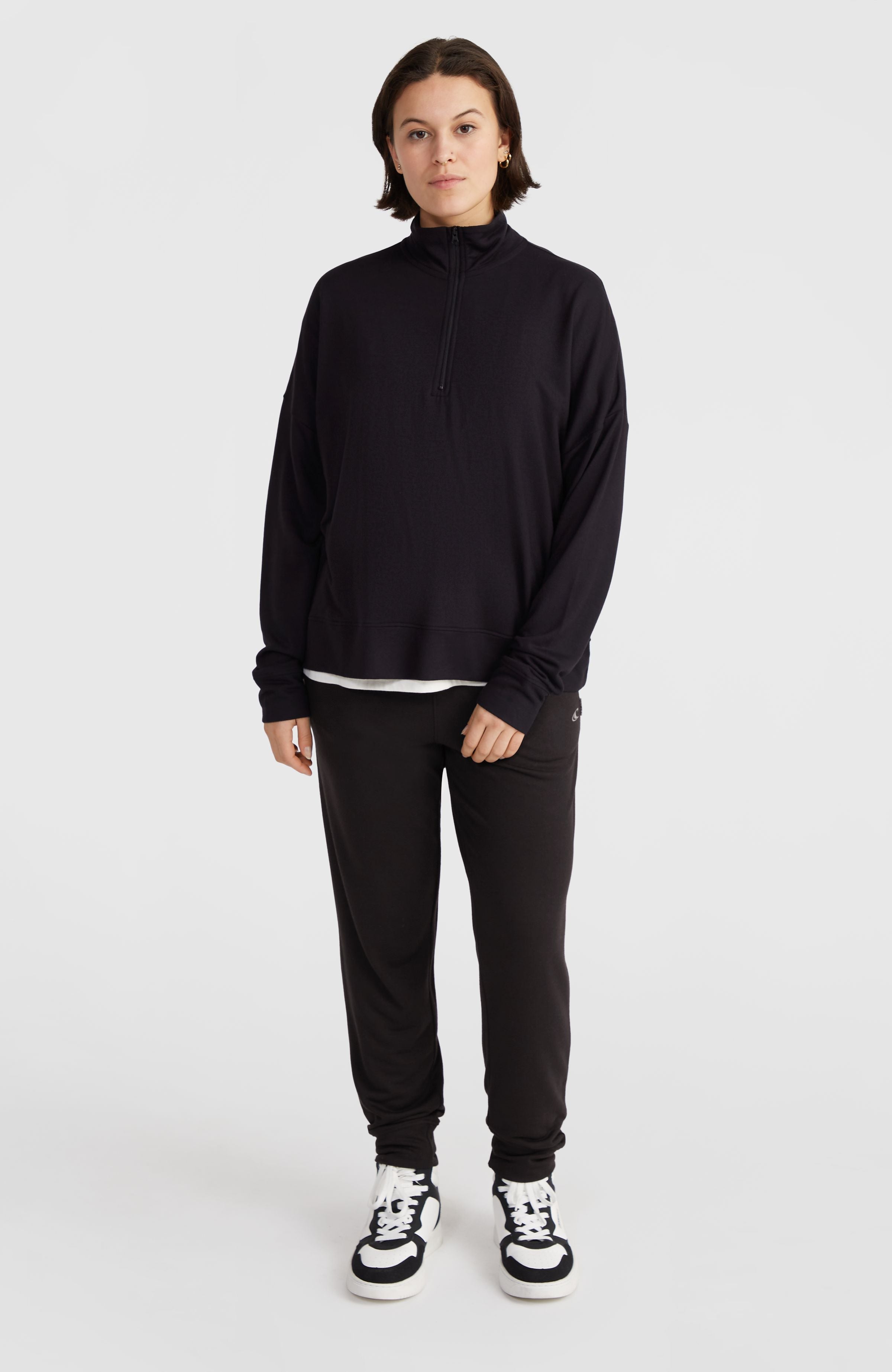 Half-Zip Sweatshirt Black Out