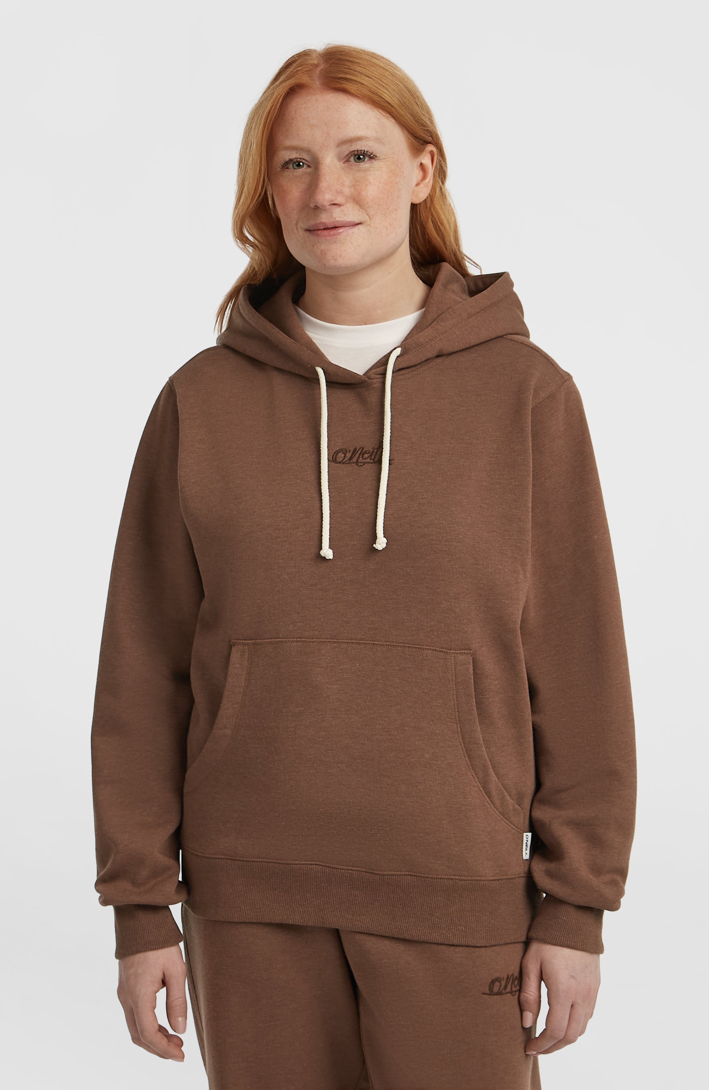 Essentials Script Hoodie Hazel Spice