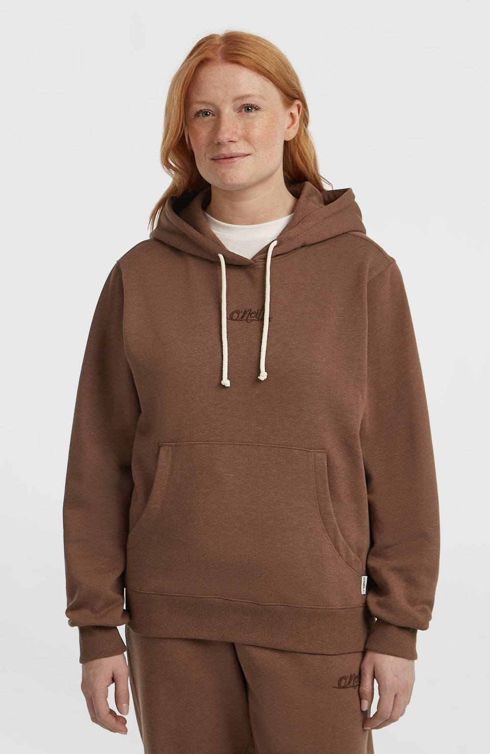 Essentials Script Hoodie Hazel Spice