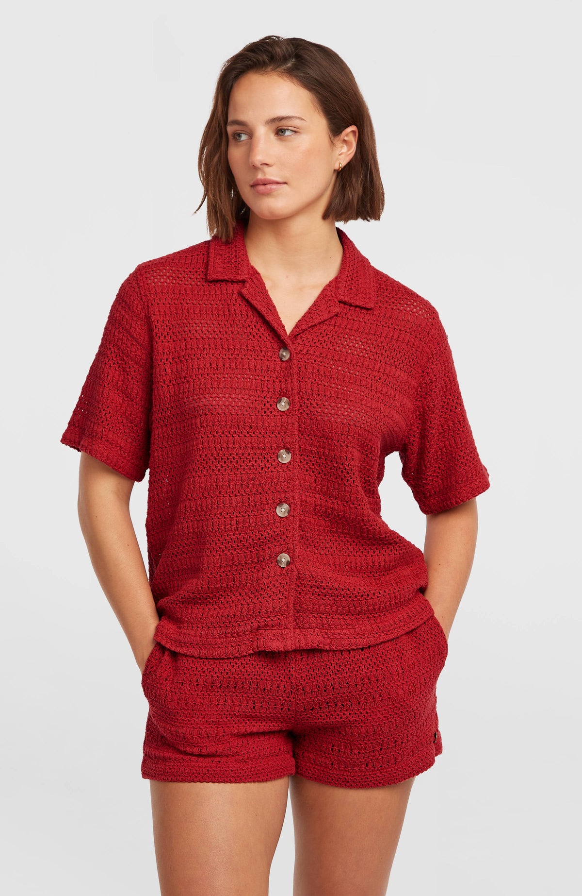 O'Riginals Crochet Shirt Midnight Poppy