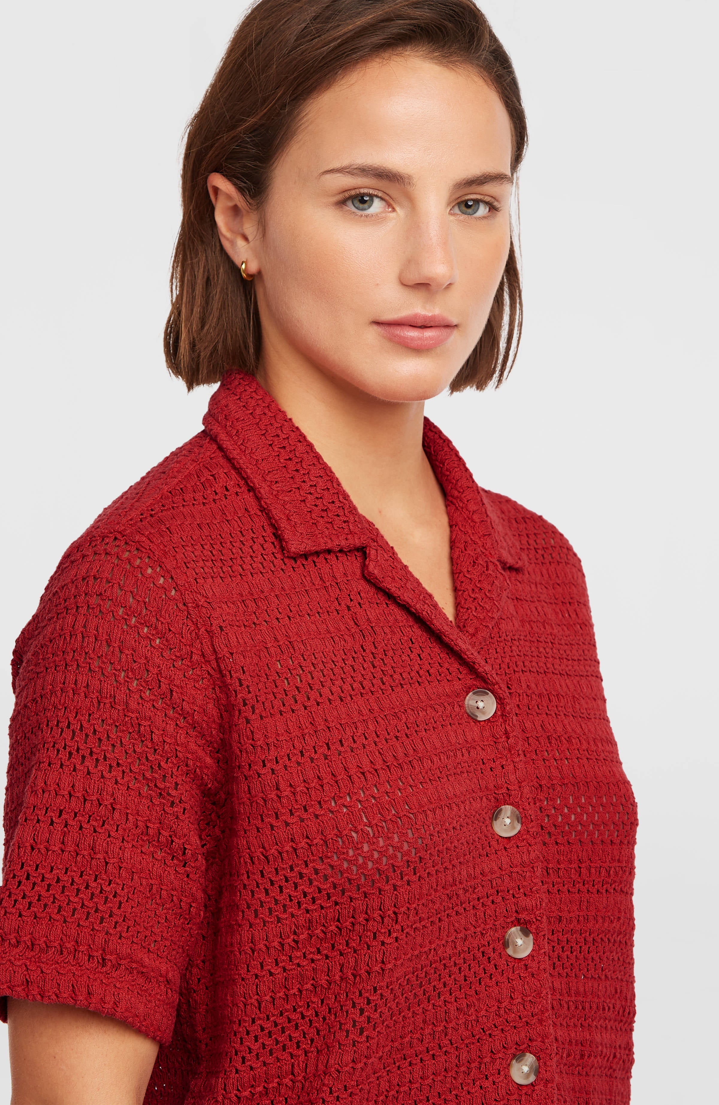 O'Riginals Crochet Shirt Midnight Poppy