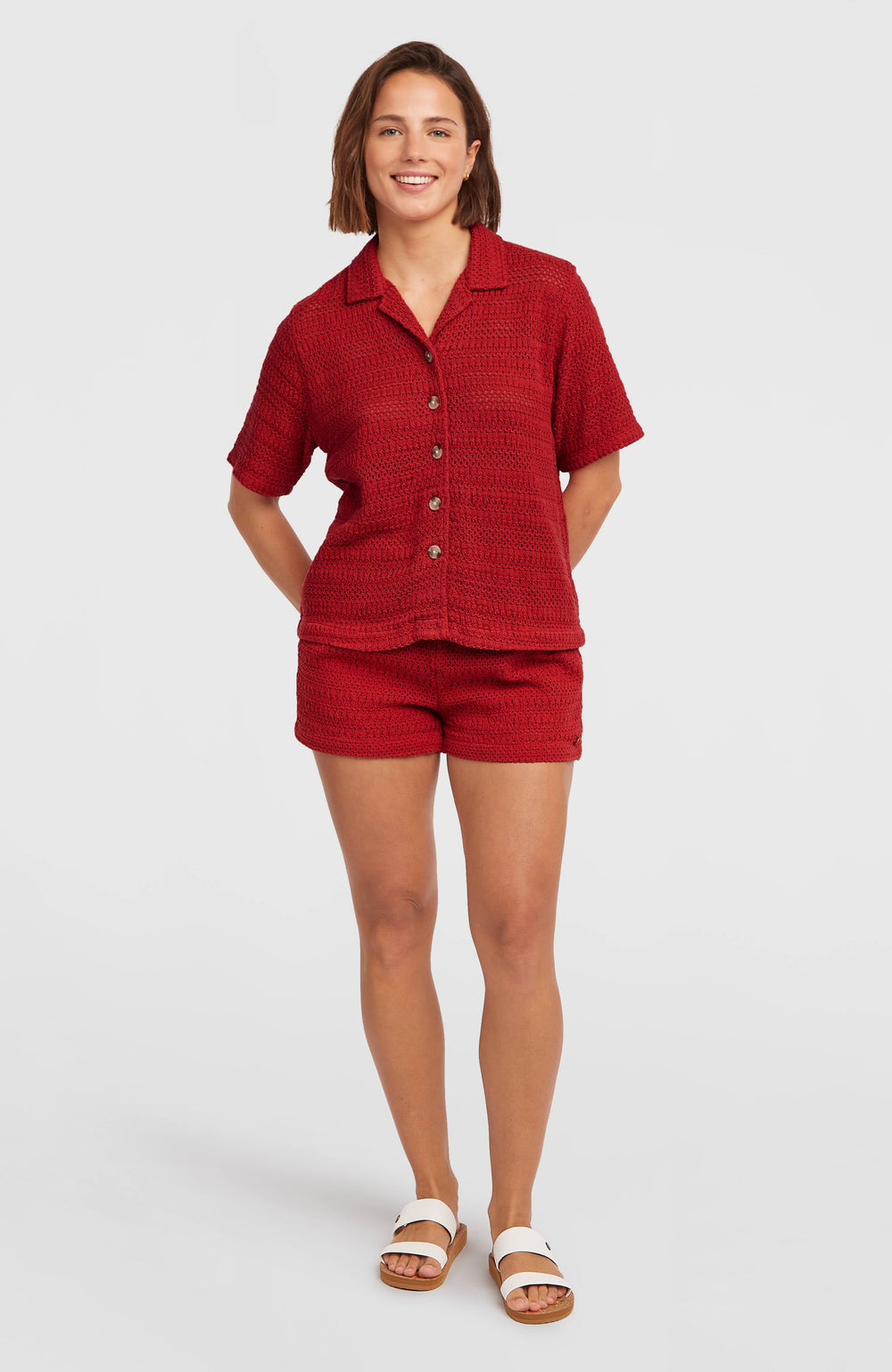 O'Riginals Crochet Shirt Midnight Poppy