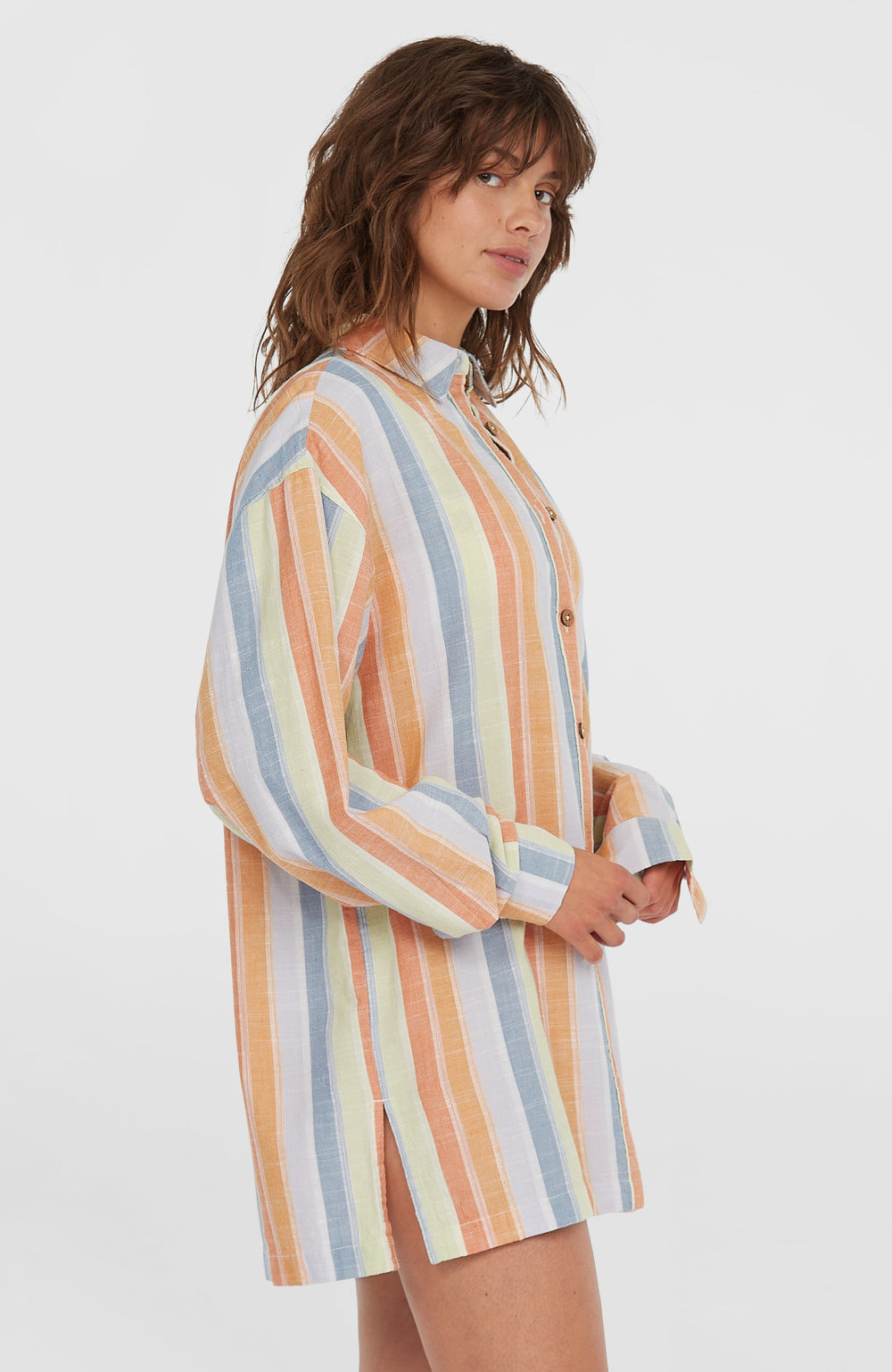 Beach Vintage Long Shirt Vintage Stripe