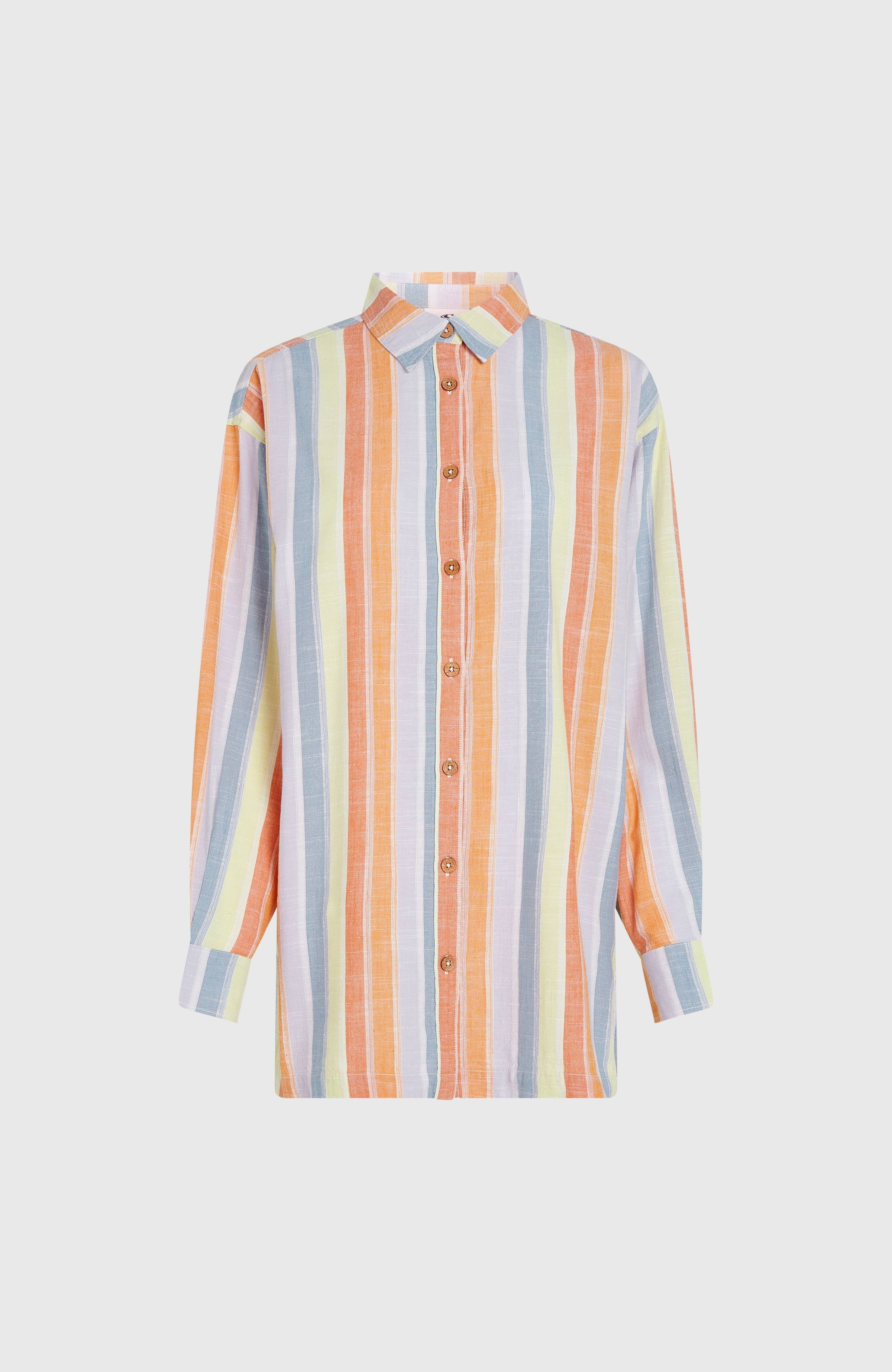 Beach Vintage Long Shirt Vintage Stripe