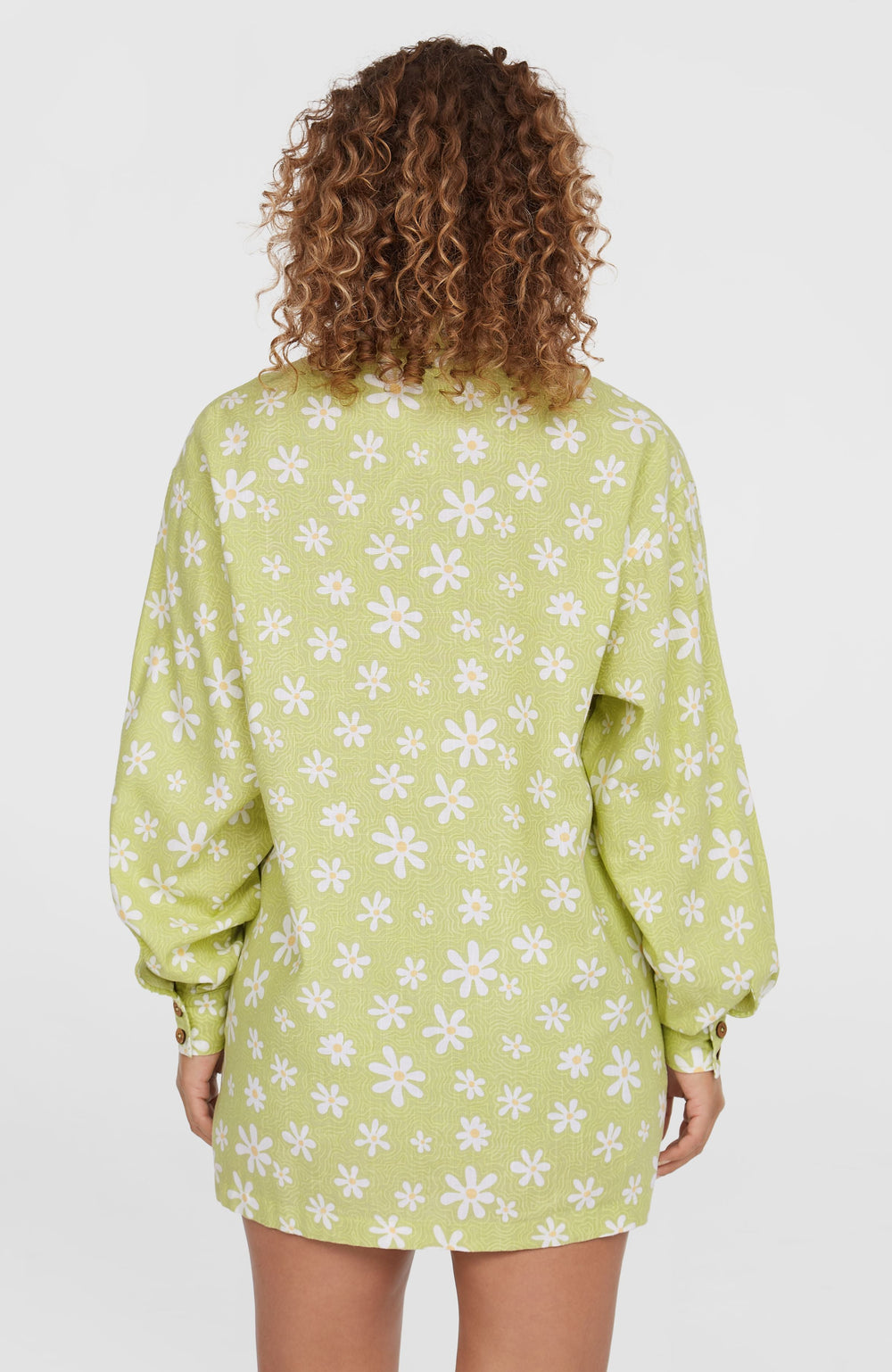 Beach Vintage Long Shirt Green Daisyline