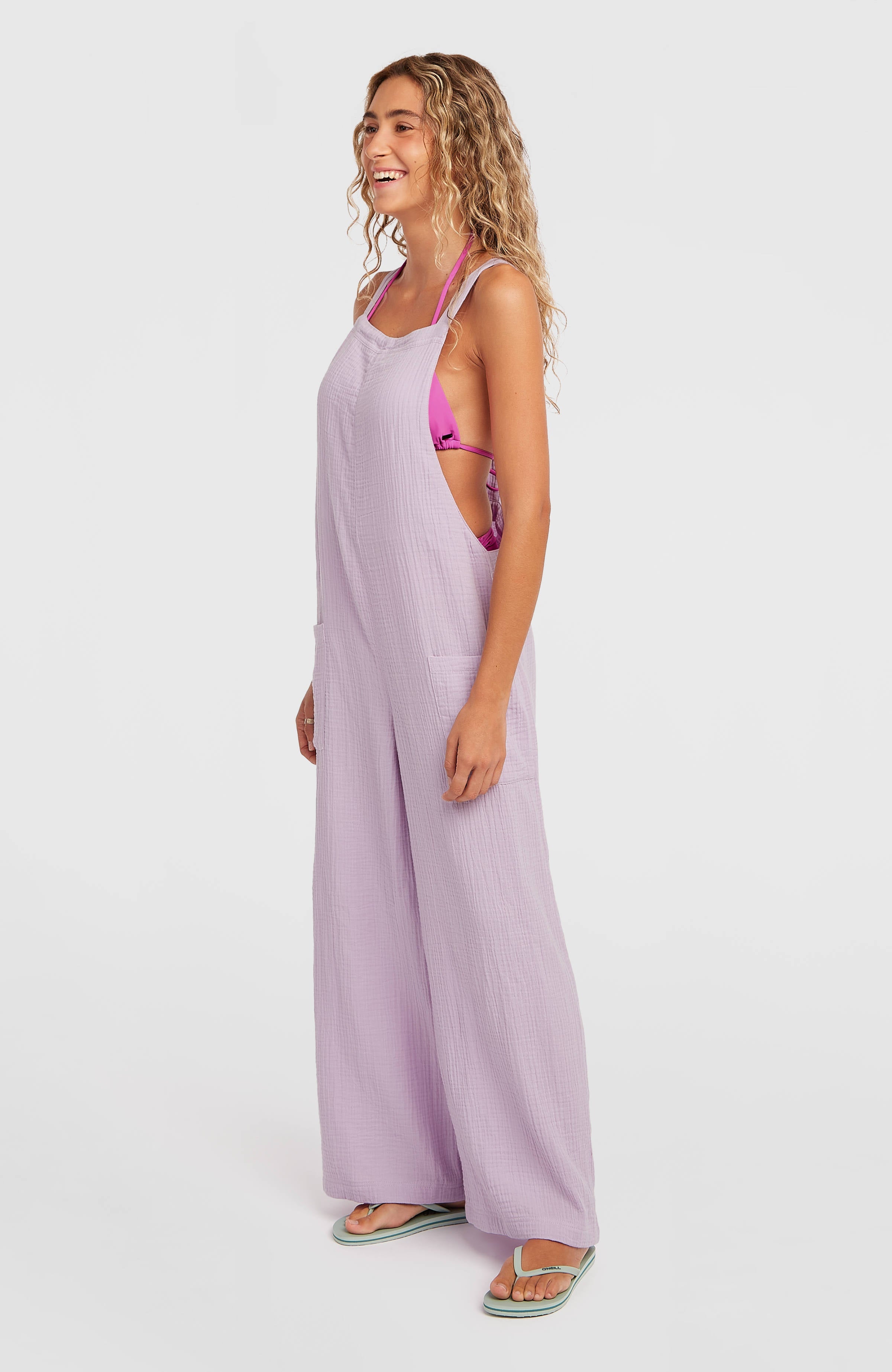 Brenda Structured Dungaree Pale Lavender