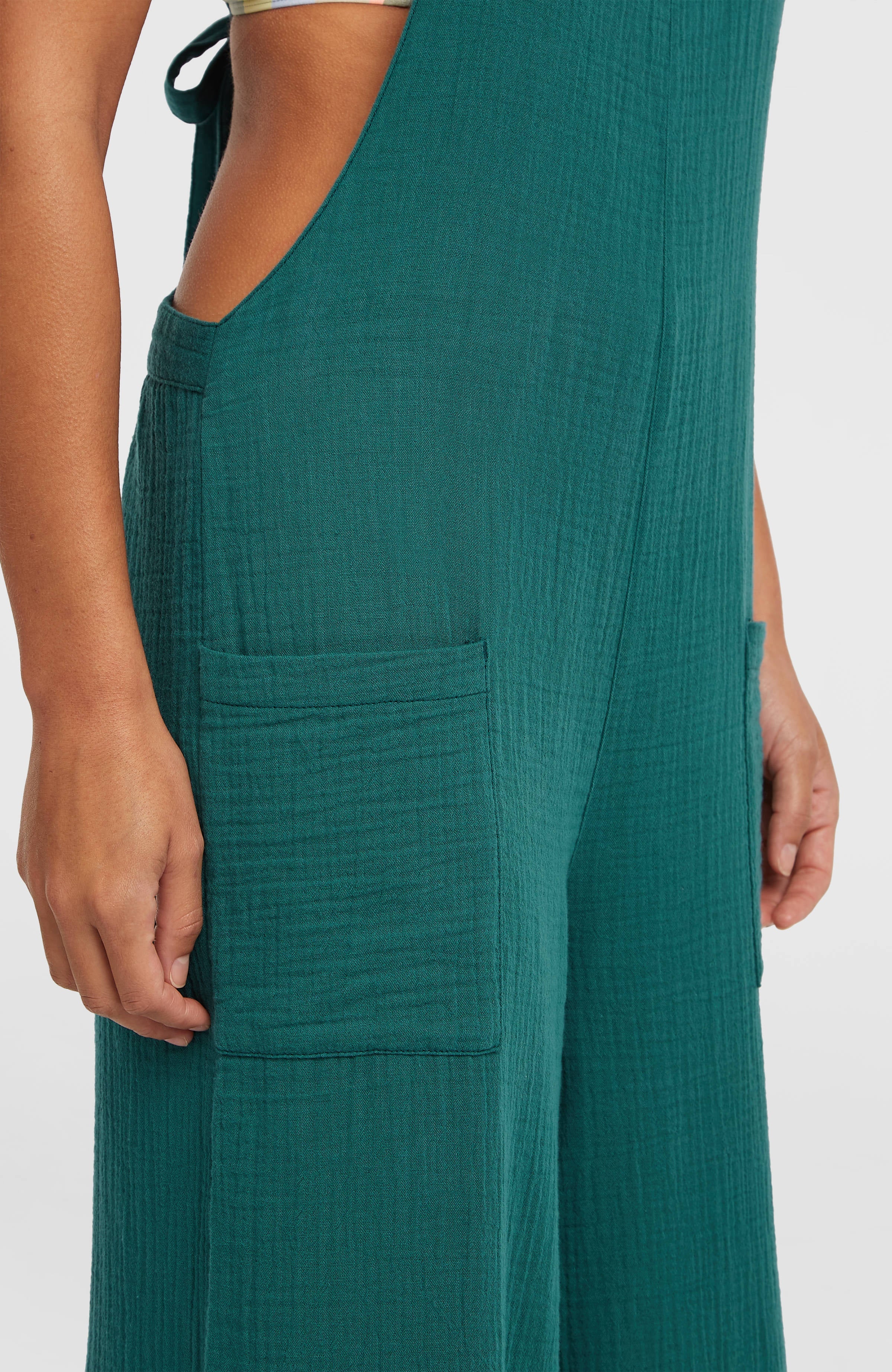 Brenda Structured Dungaree Botanical Heat